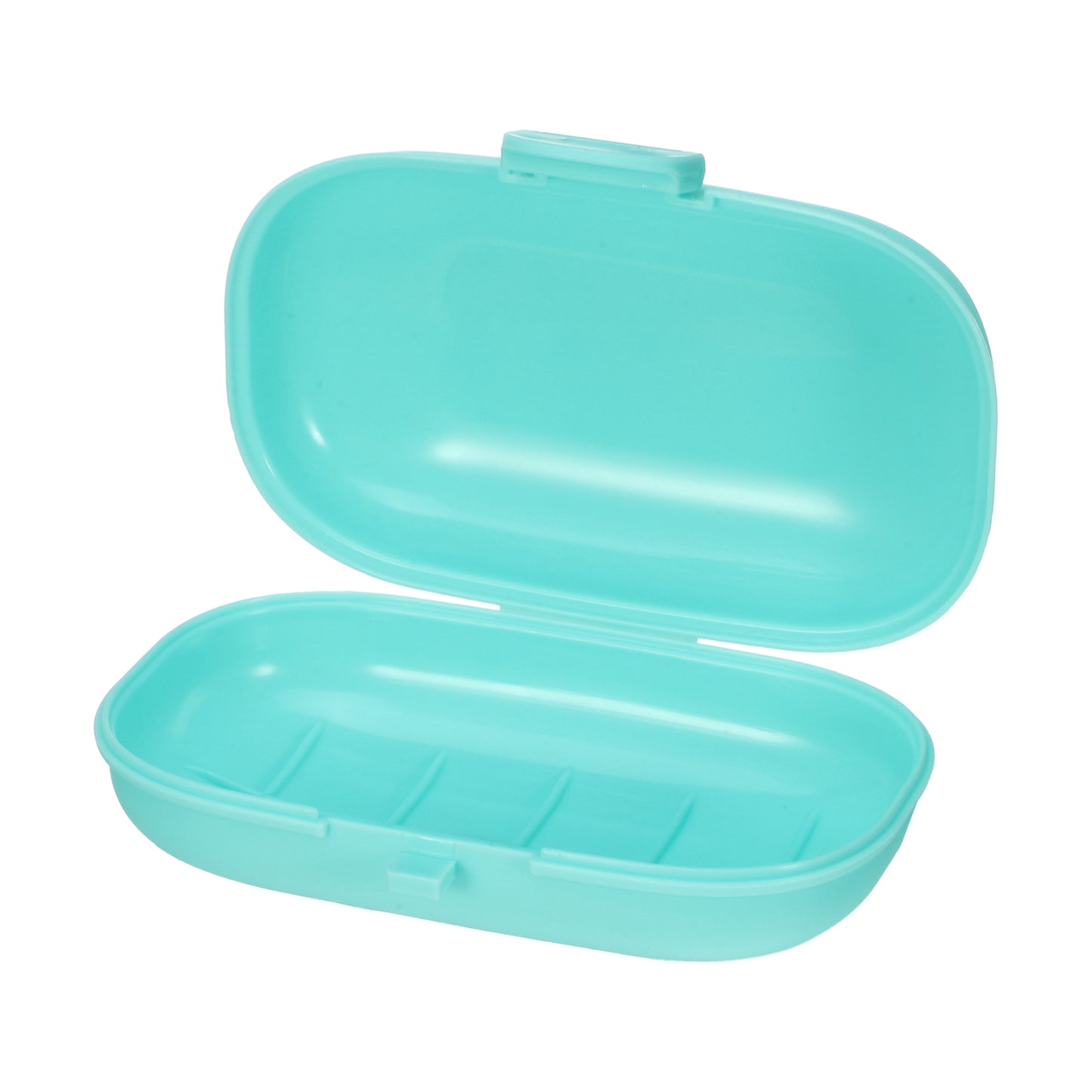 Travel Soap Dish, Plastic Portable Soap Box Box 4.80"x3.07" Blue