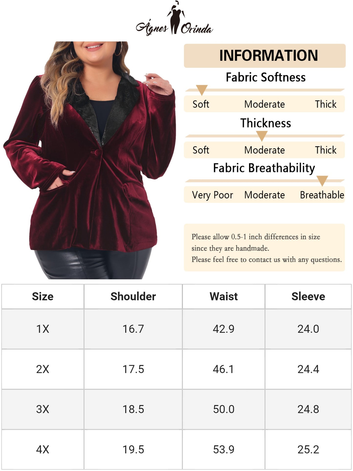 Women Plus Size Velvet Blazer Jacket Evening Sparkle Party Suit Blazers with Pockets