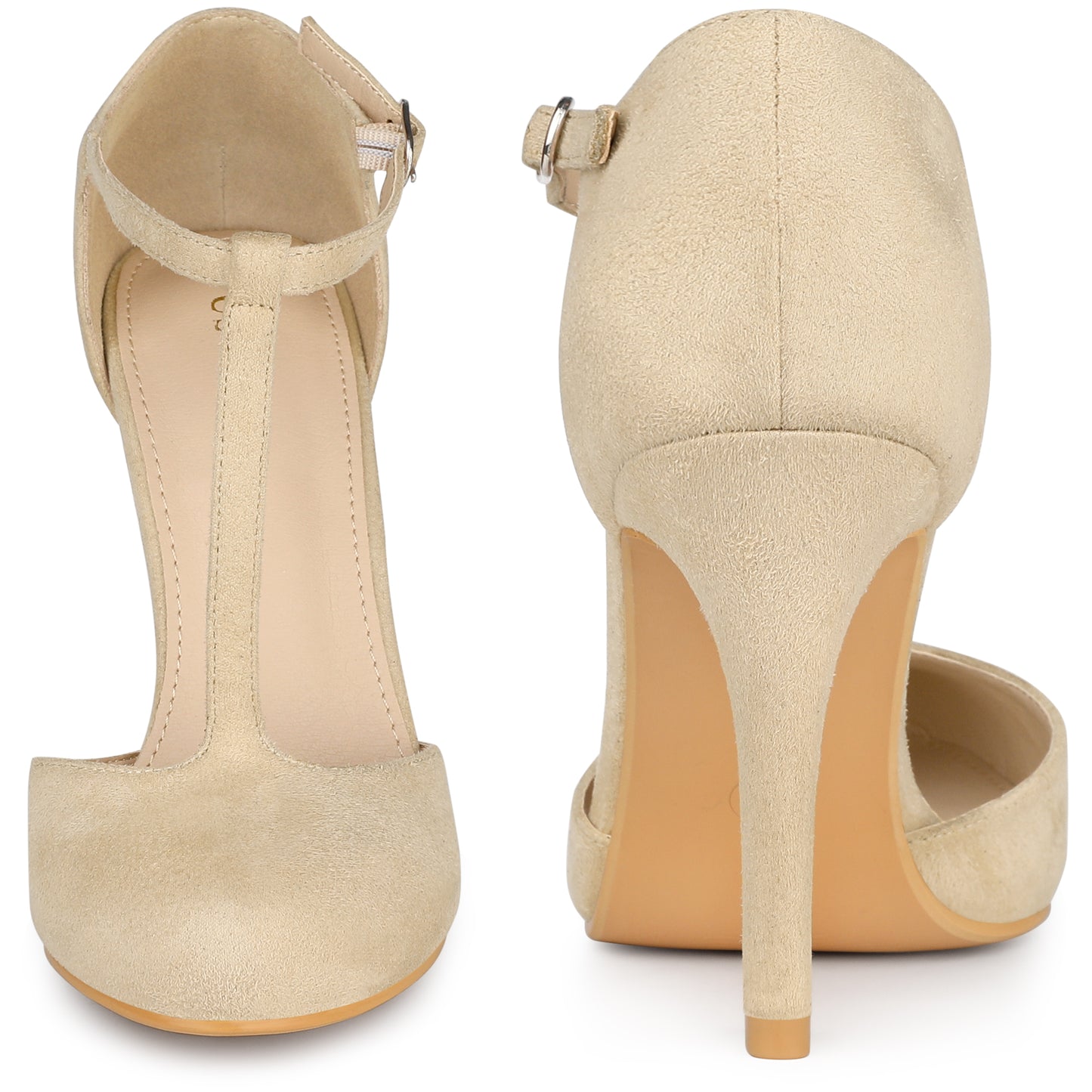 Zapatos de vestir Mary Jane con tacón de aguja y tiras en T para mujer