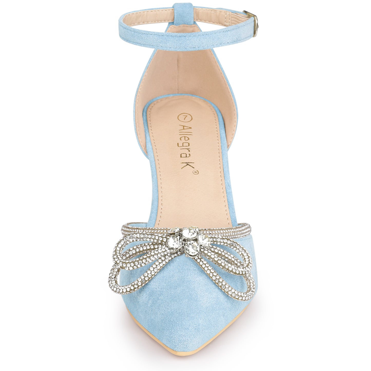 Sandalias de tacón de aguja con lazo y diamantes de imitación para mujer