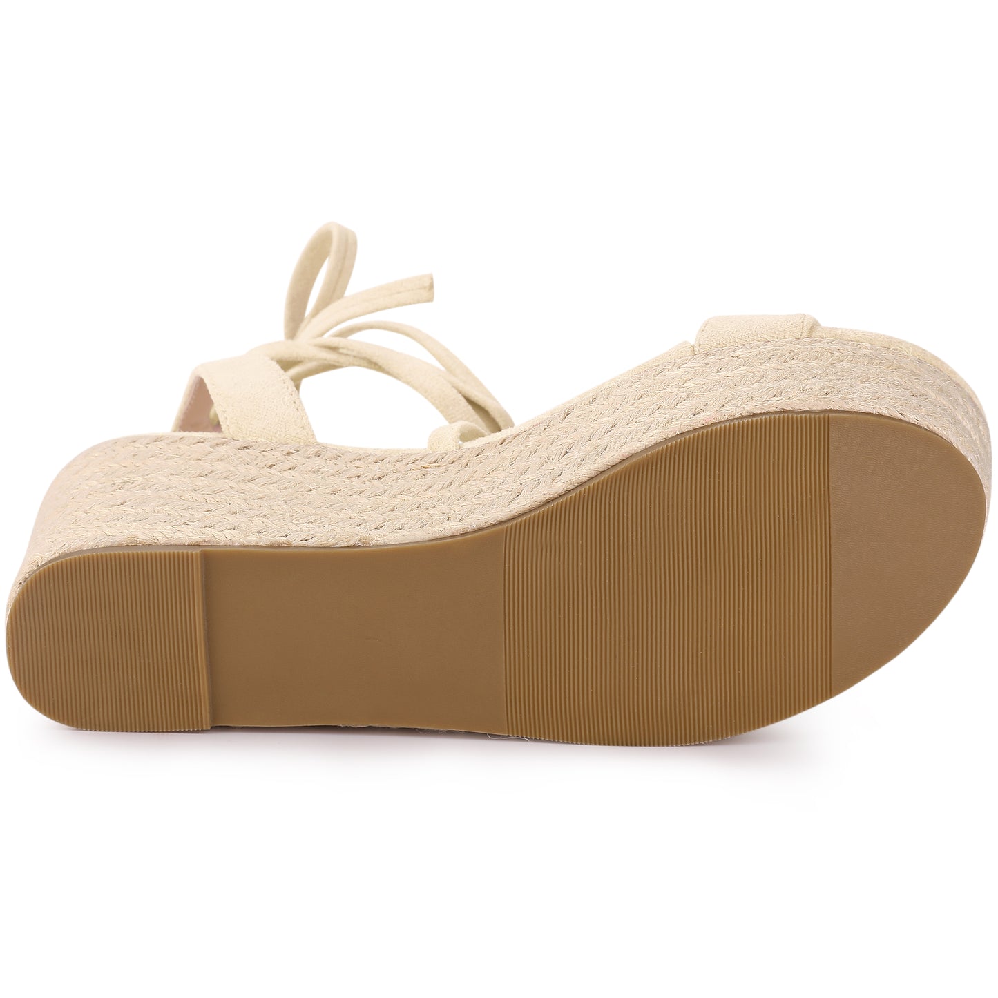 Women's Lace Up Wedge Heel Platform Slingback Strappy Sandals