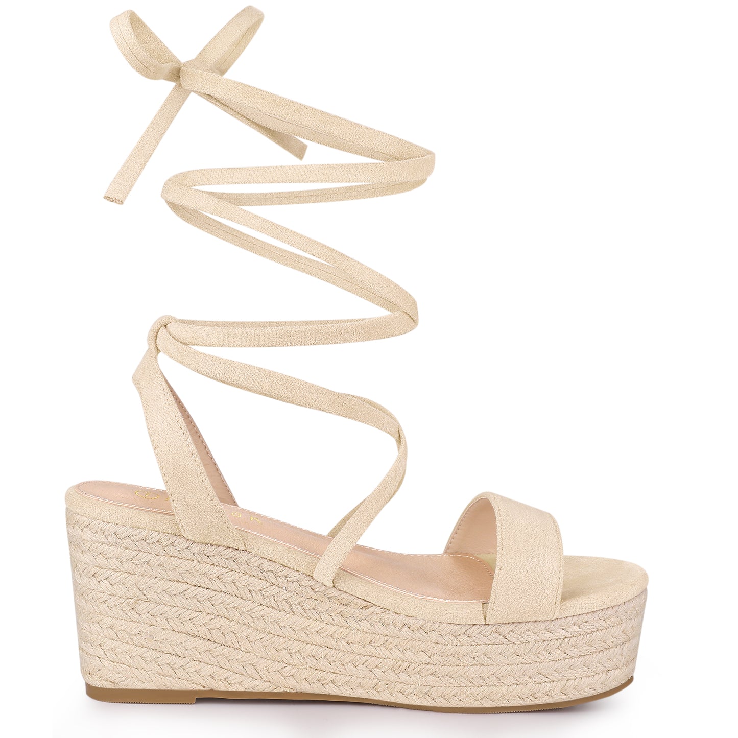 Women's Lace Up Wedge Heel Platform Slingback Strappy Sandals