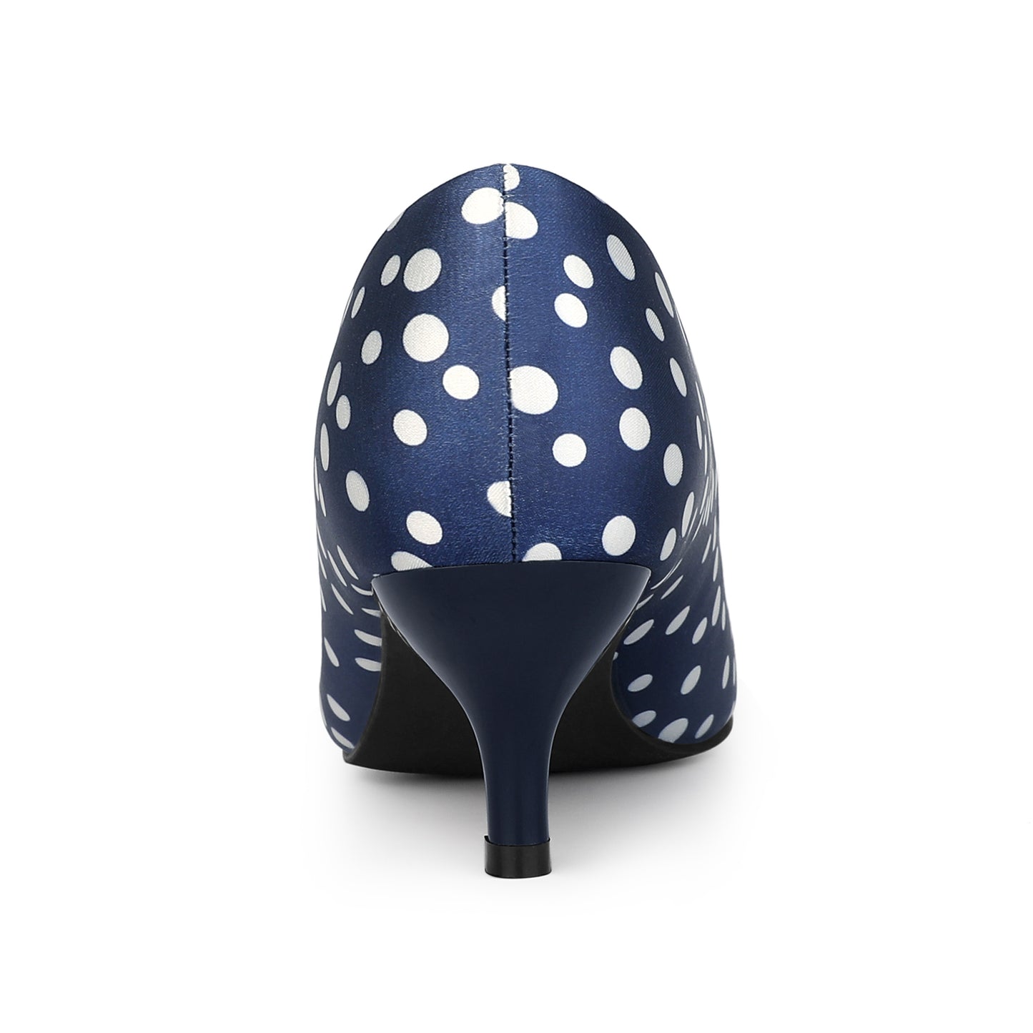 Zapatos de tacón alto con lunares y punta puntiaguda para mujer