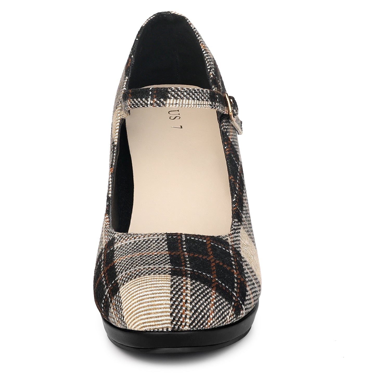 Zapatos Mary Jane con plataforma y tacón de aguja de pata de gallo para mujer