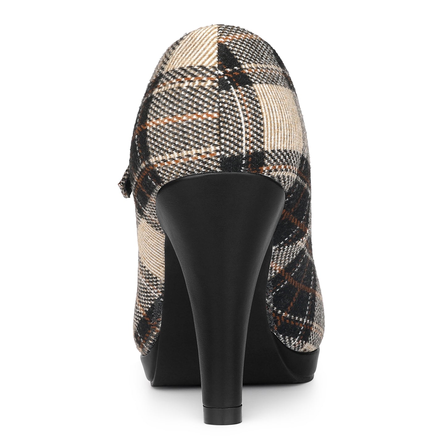 Zapatos Mary Jane con plataforma y tacón de aguja de pata de gallo para mujer
