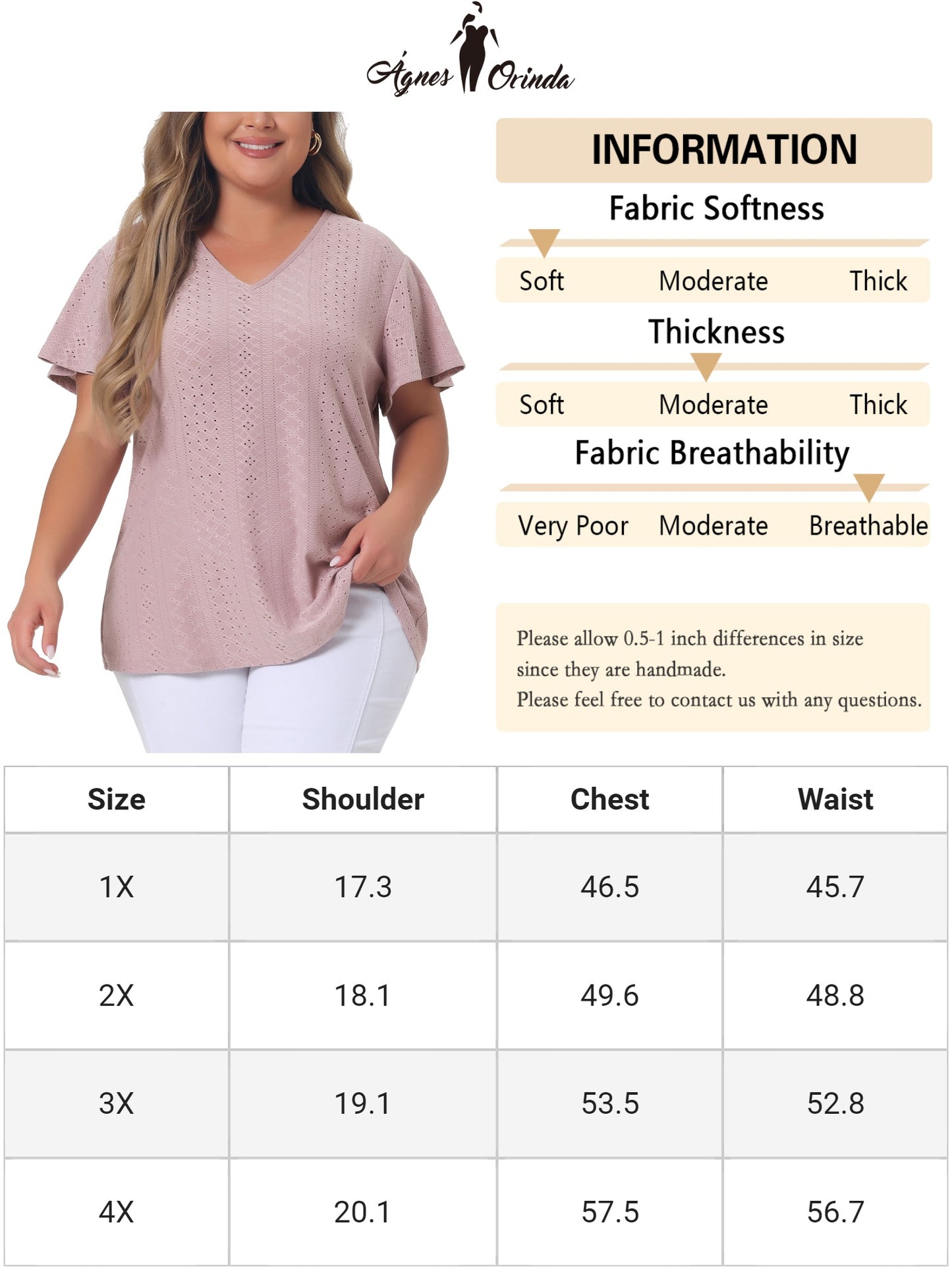 Women's Plus Size Summer Tee V Neck Hollow Flare Short Sleeve Casual Top Tunic