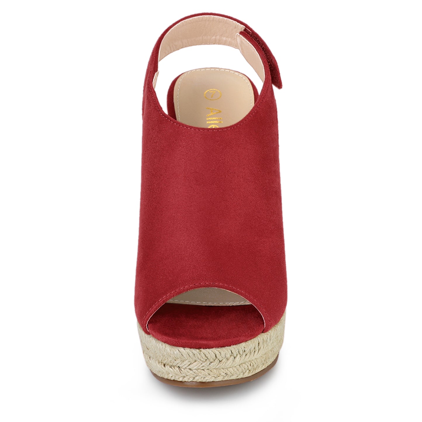 Sandalias de cuña con plataforma y tacón de alpargatas para mujer