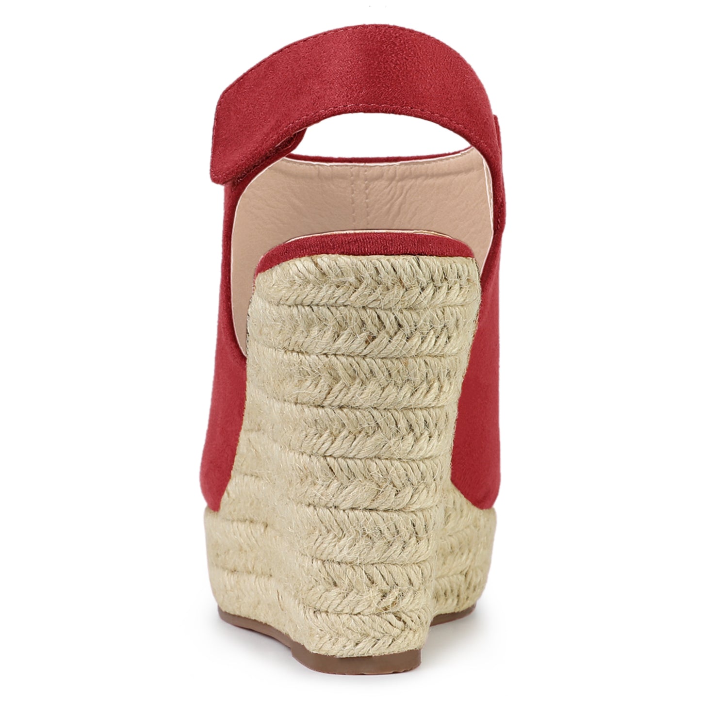Sandalias de cuña con plataforma y tacón de alpargatas para mujer