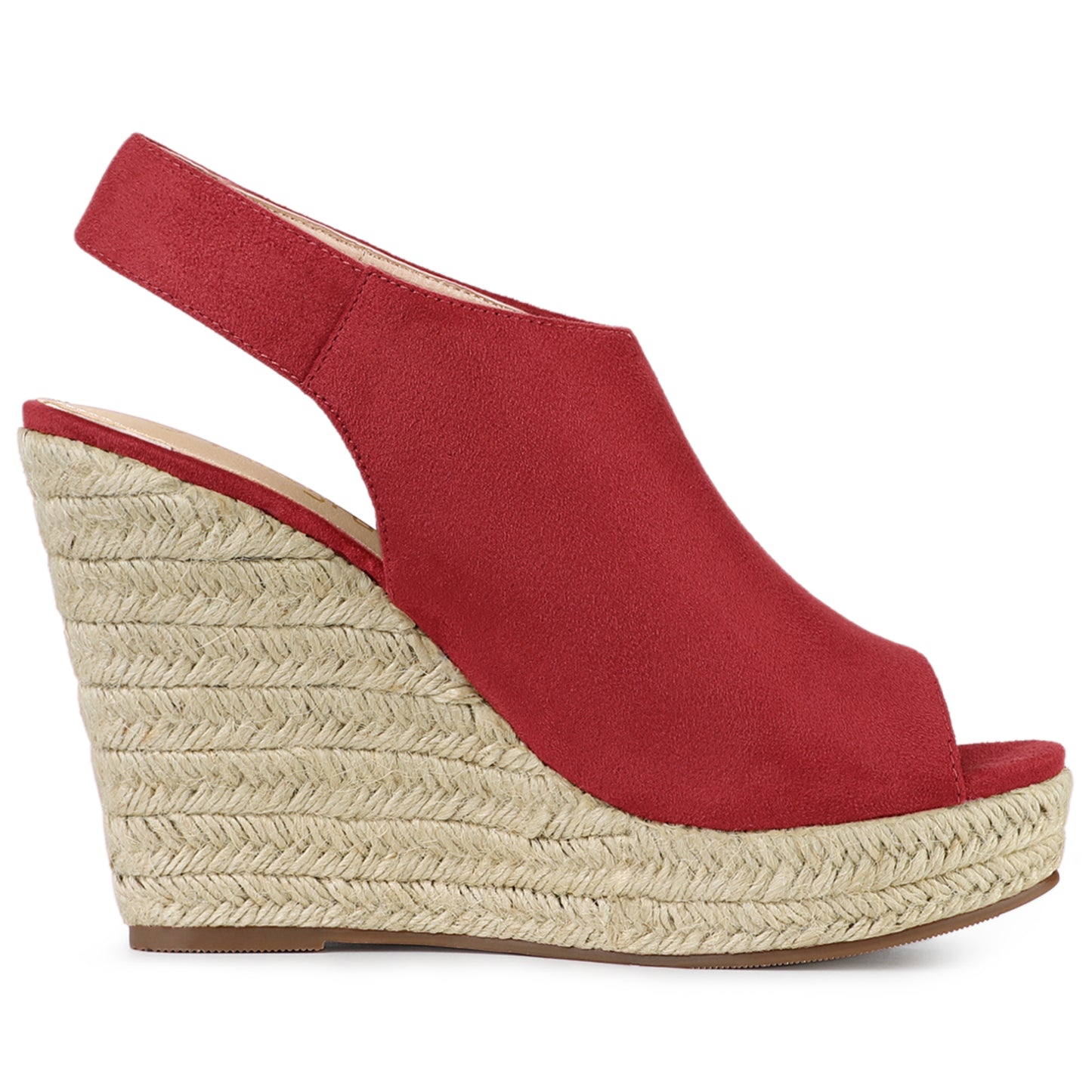 Sandalias de cuña con plataforma y tacón de alpargatas para mujer