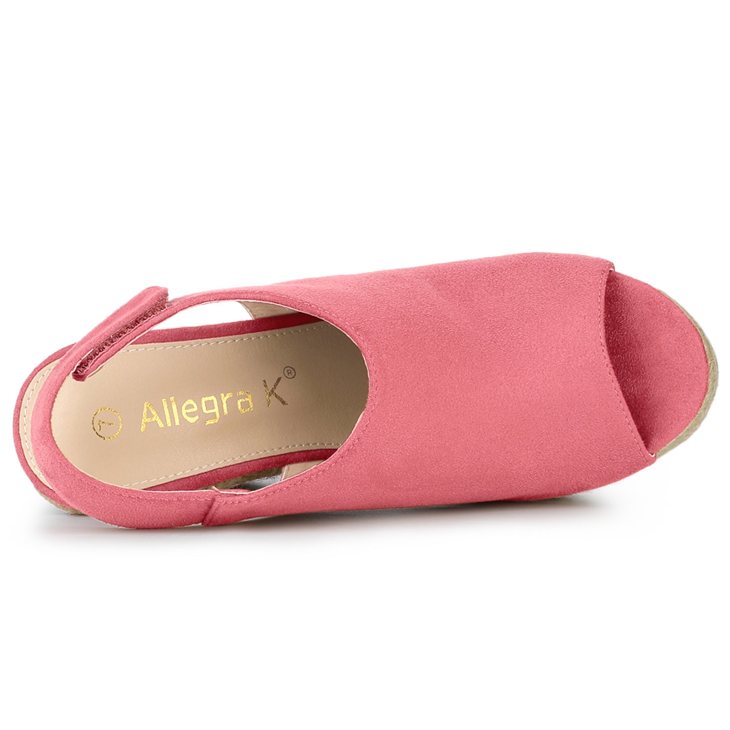 Sandalias de cuña con plataforma y tacón de alpargatas para mujer