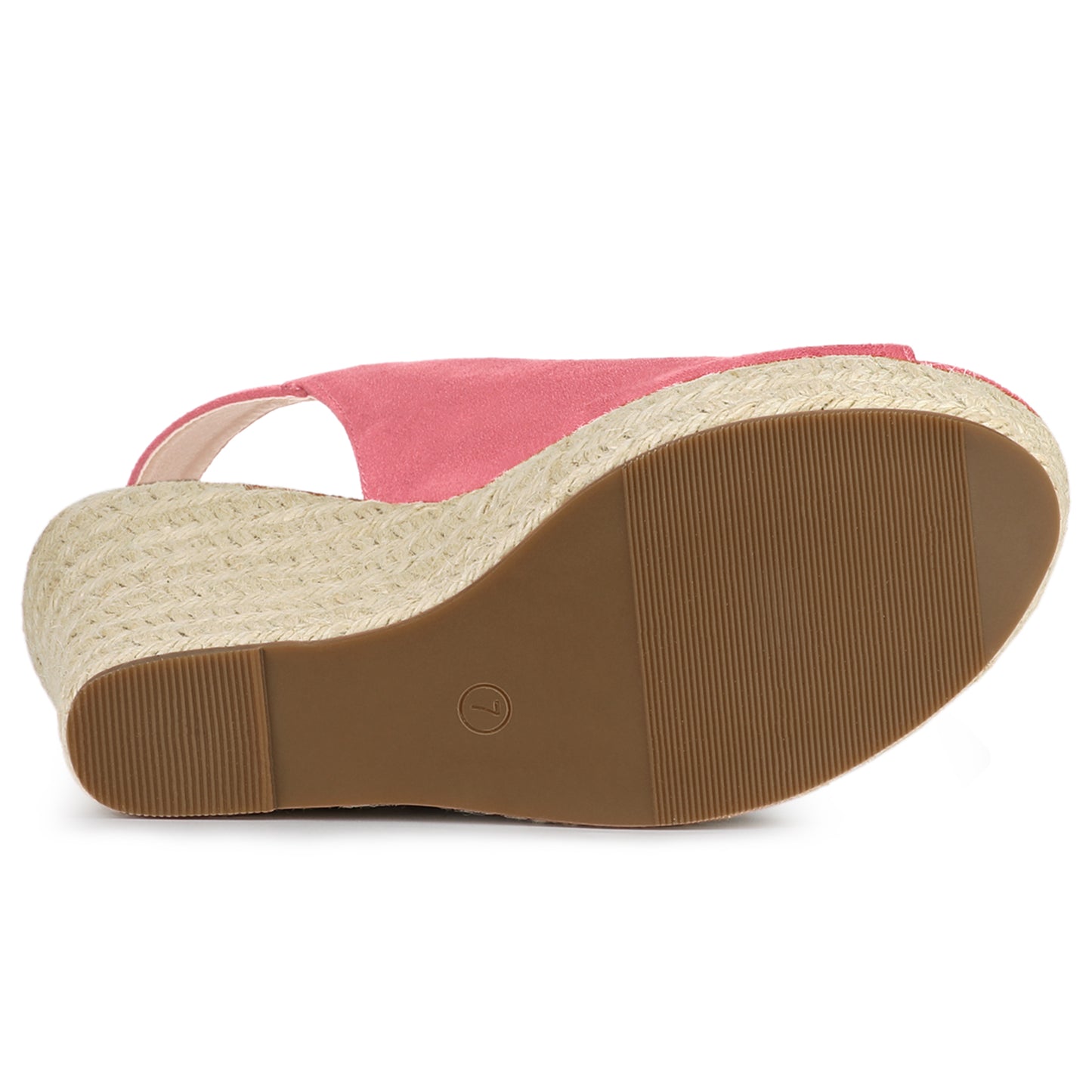 Sandalias de cuña con plataforma y tacón de alpargatas para mujer