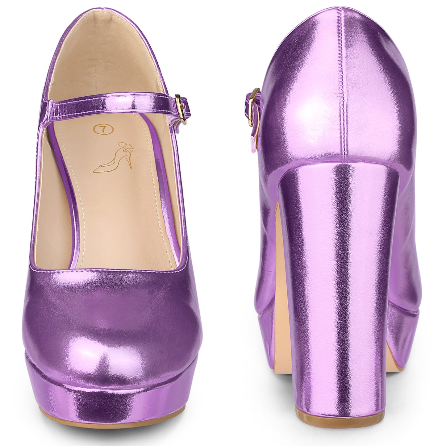 Zapatos Mary Jane de plataforma para mujer, tacones altos y gruesos
