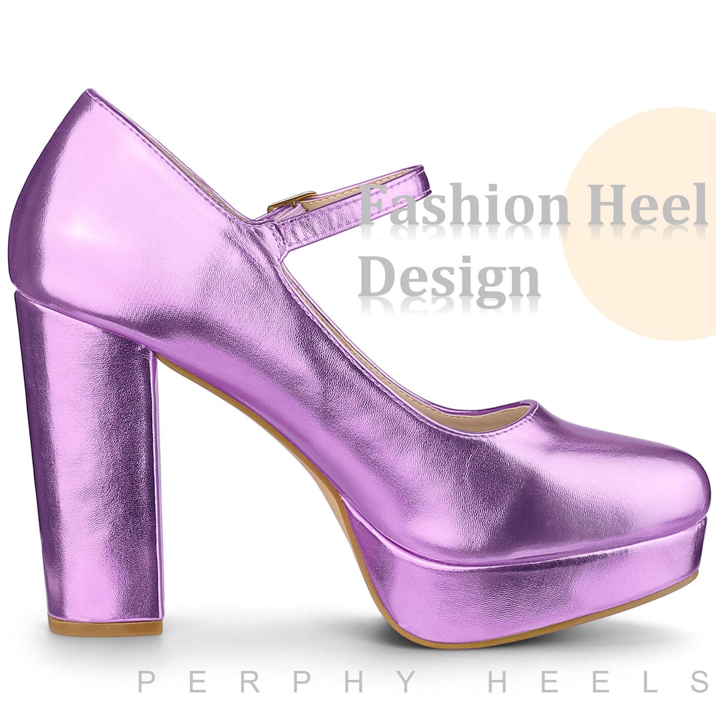 Zapatos Mary Jane de plataforma para mujer, tacones altos y gruesos