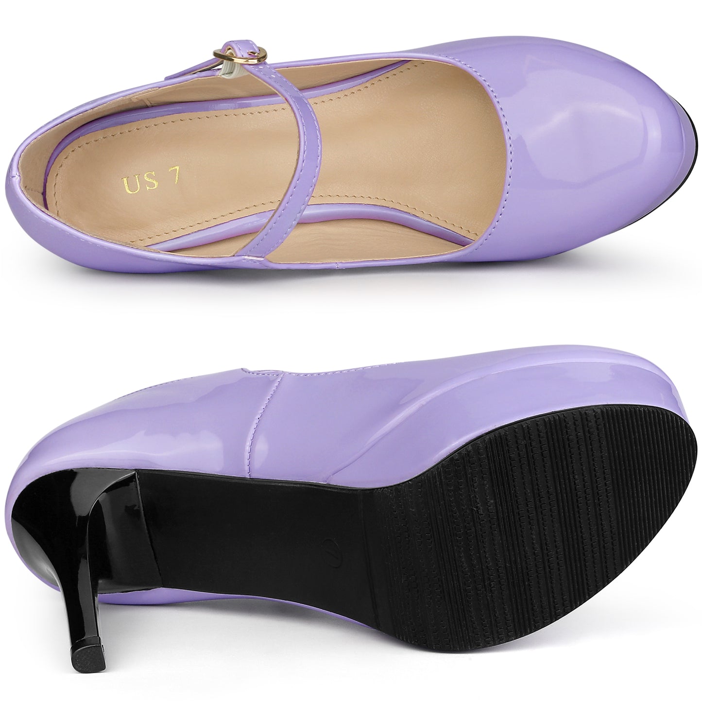 Zapatos de vestir Mary Jane con plataforma y tiras en el tobillo para mujer
