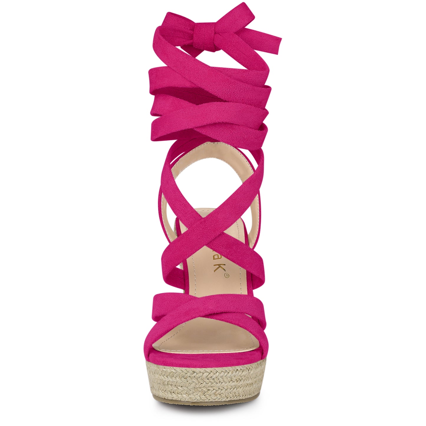 Women's Espadrilles Platform Heels Lace Up Wedge Sandals