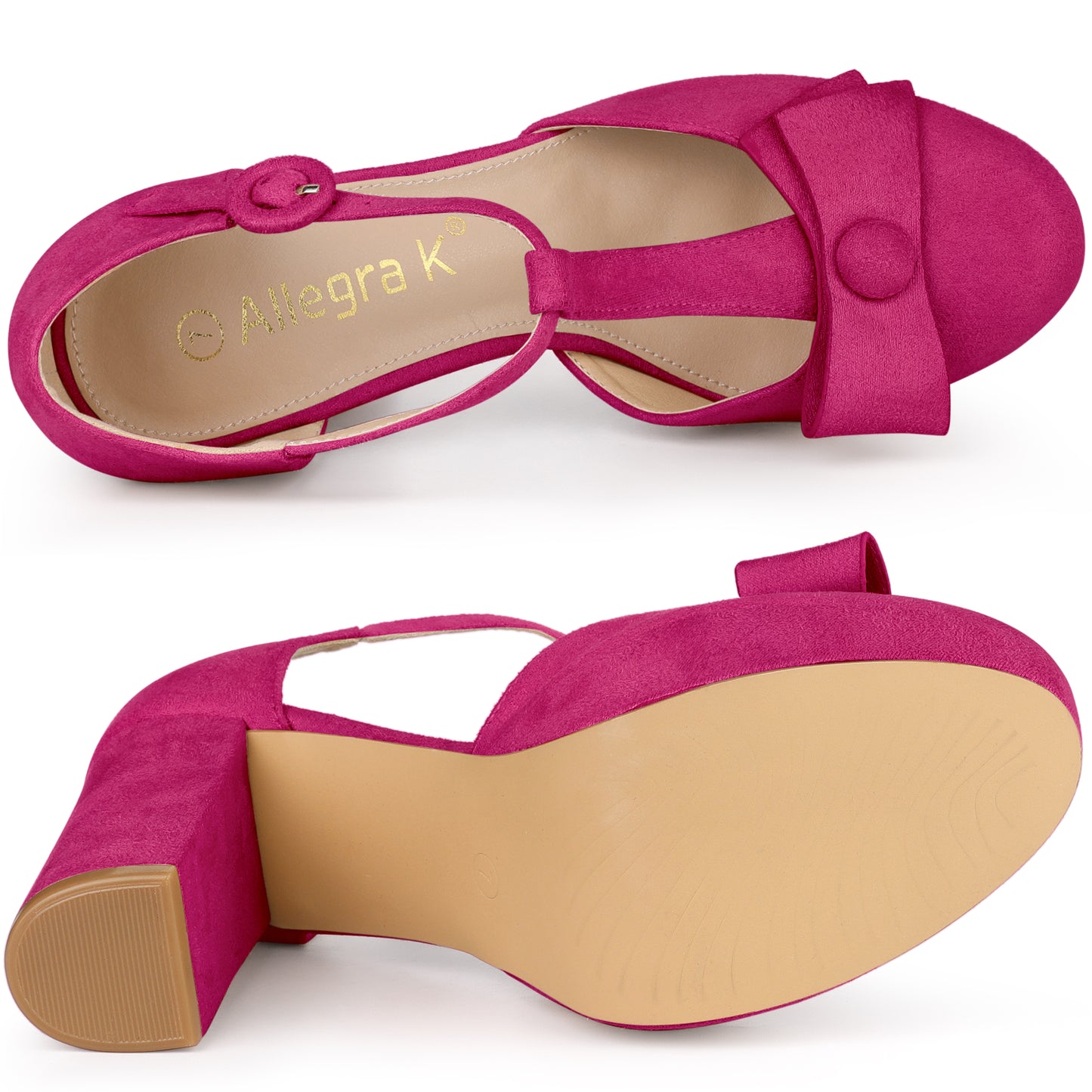 Zapatos de vestir Mary Jane con plataforma y tacón grueso para mujer