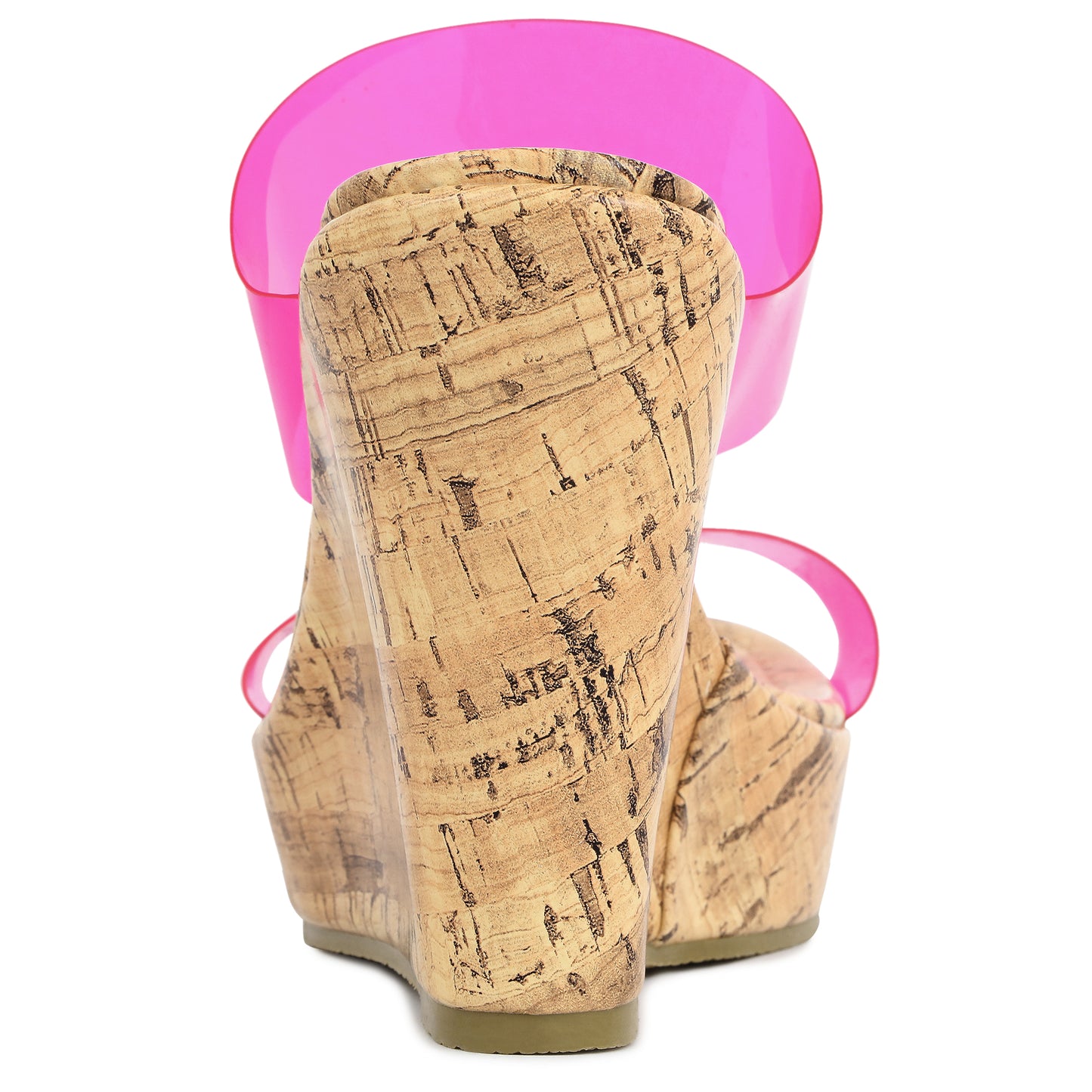 Women's Platform Transparent Straps Wedge Heel Sandals