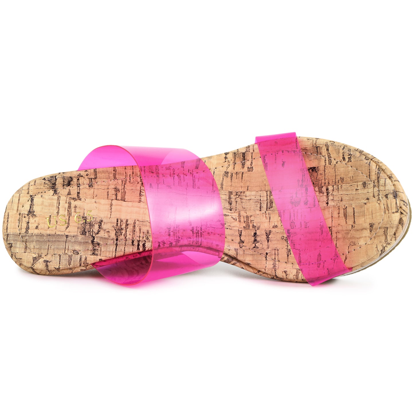 Women's Platform Transparent Straps Wedge Heel Sandals