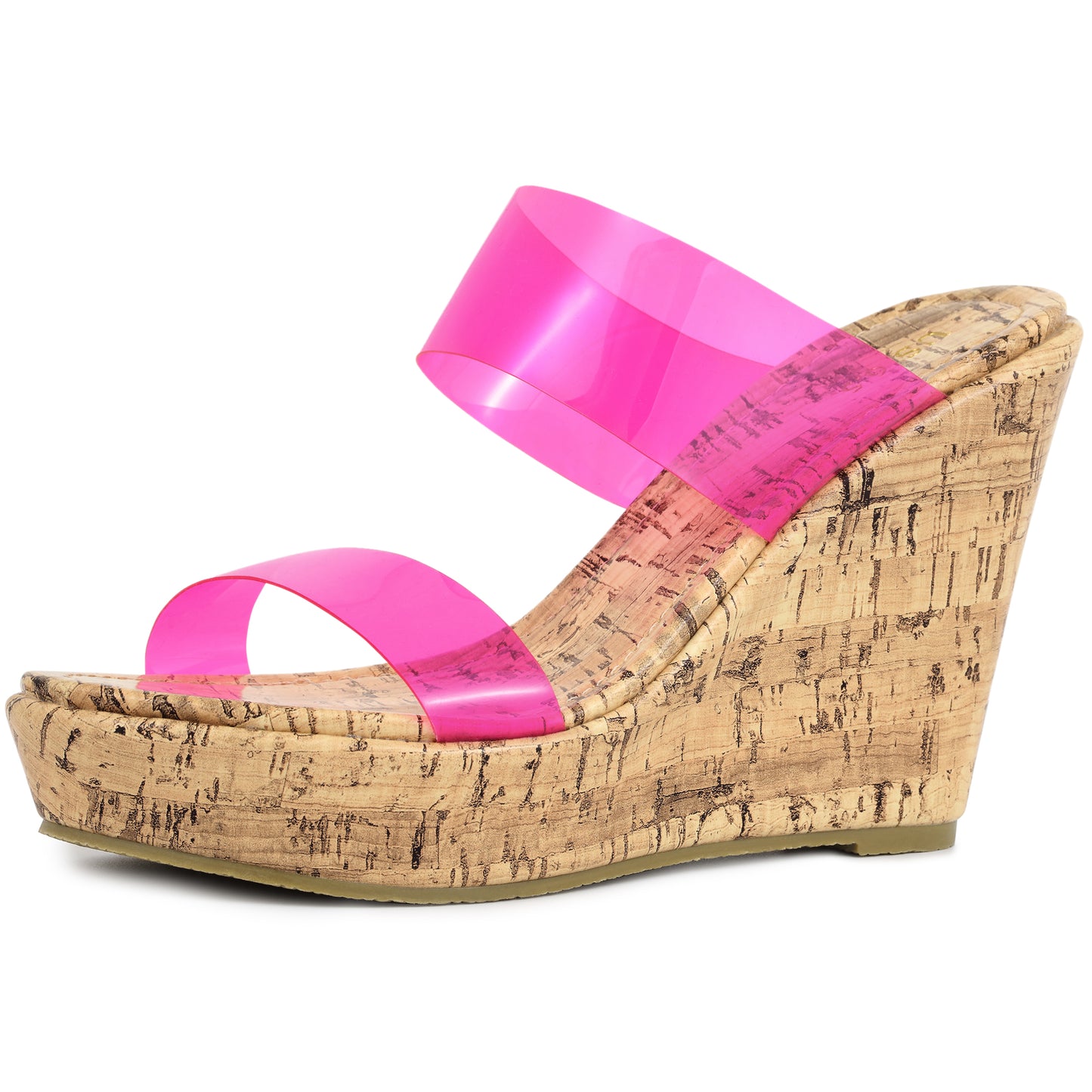 Women's Platform Transparent Straps Wedge Heel Sandals