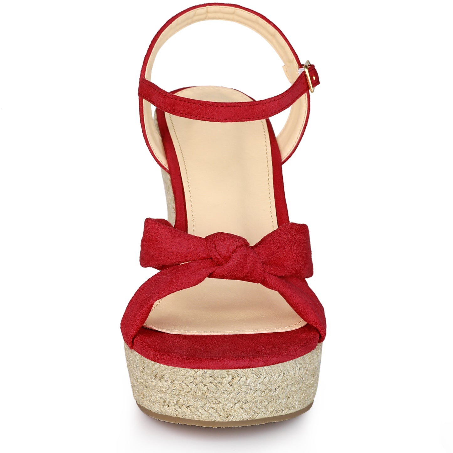 Sandalias de plataforma con tacón de cuña y alpargatas para mujer