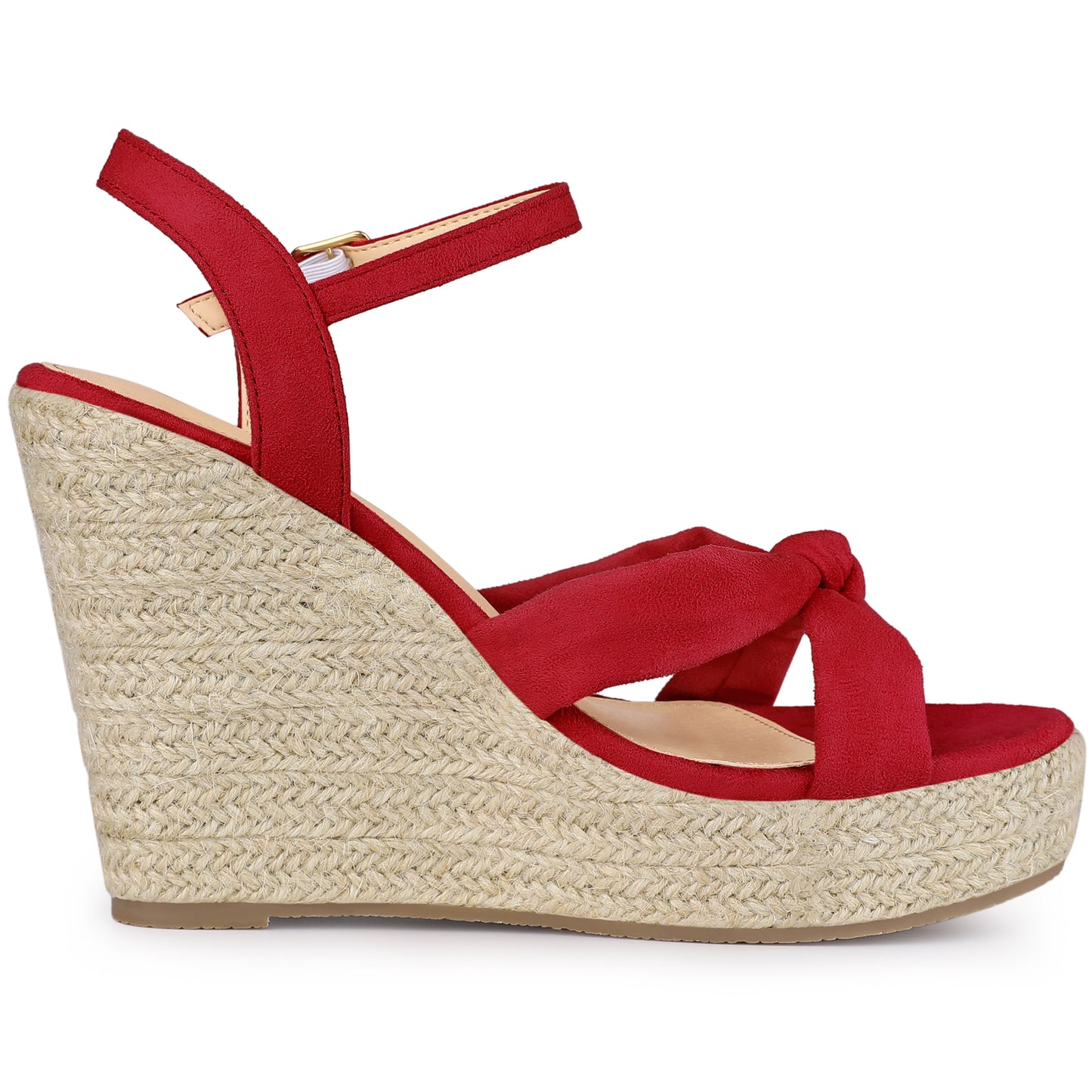 Sandalias de plataforma con tacón de cuña y alpargatas para mujer