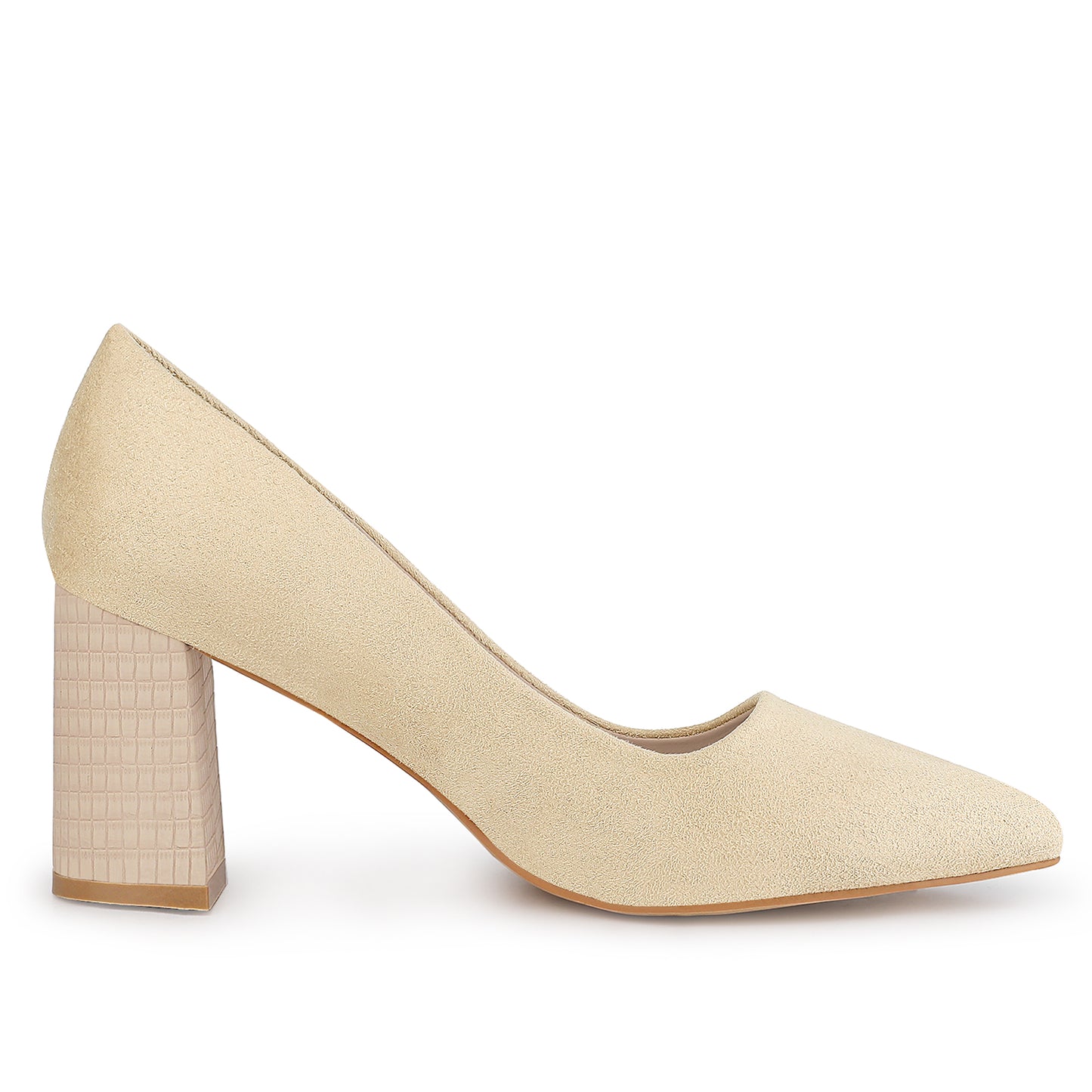 Zapatos de vestir para mujer con punta puntiaguda, sin cordones, estampado a cuadros, punta cerrada y tacón grueso