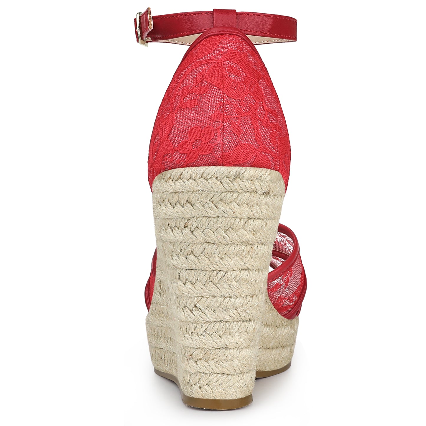 Women's Ankle Strap Espadrille Wedge Heel Sandals