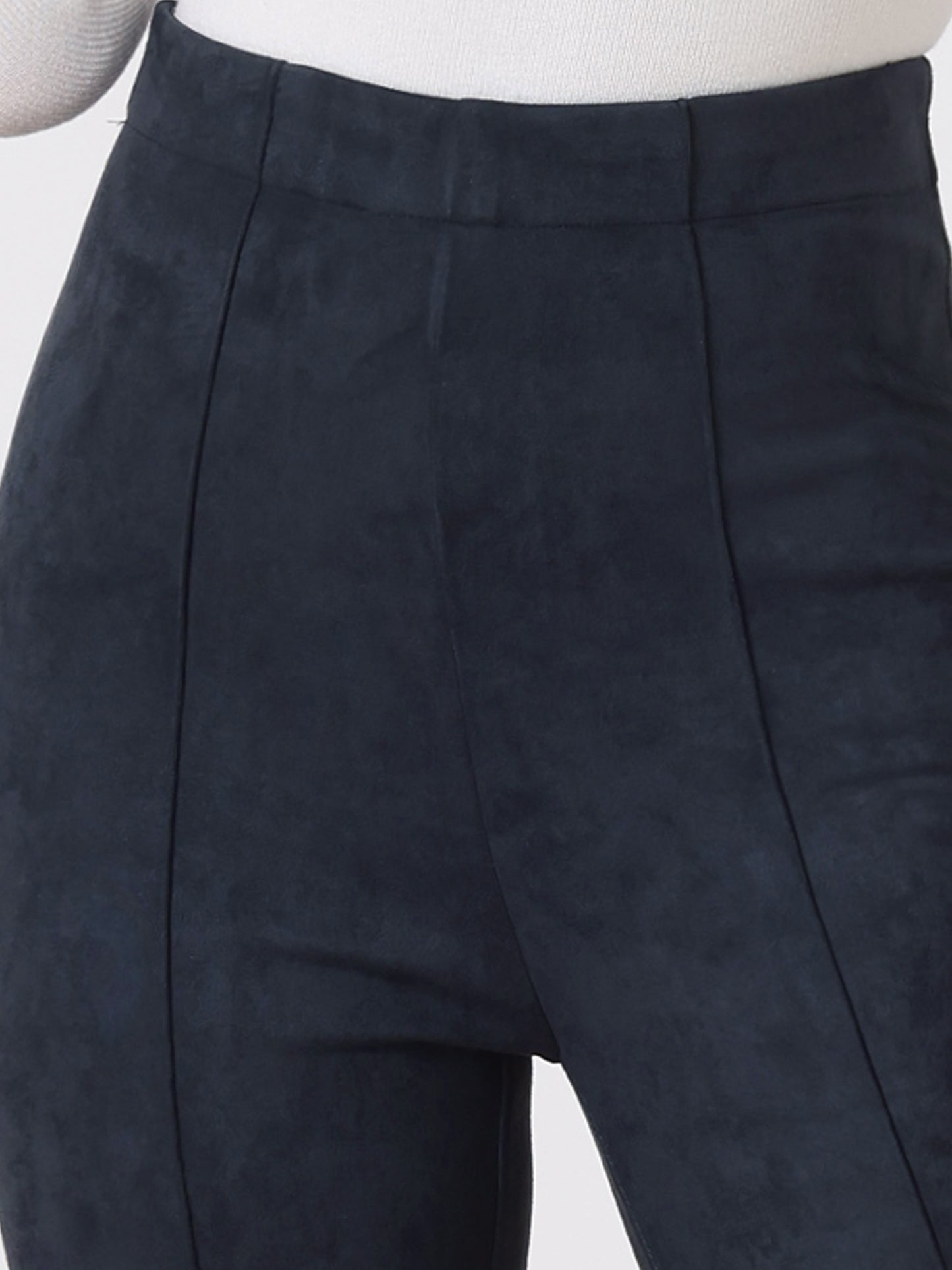 Women's Faux Suede Leggings High Waisted Stretch Slim Casual Pants
