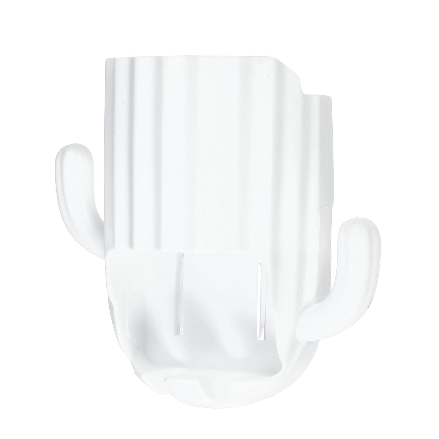 Cactus Wall Mounted Toothbrush Holder Organizers for Bathrooms, 2.45"x2.45"x3.39" White
