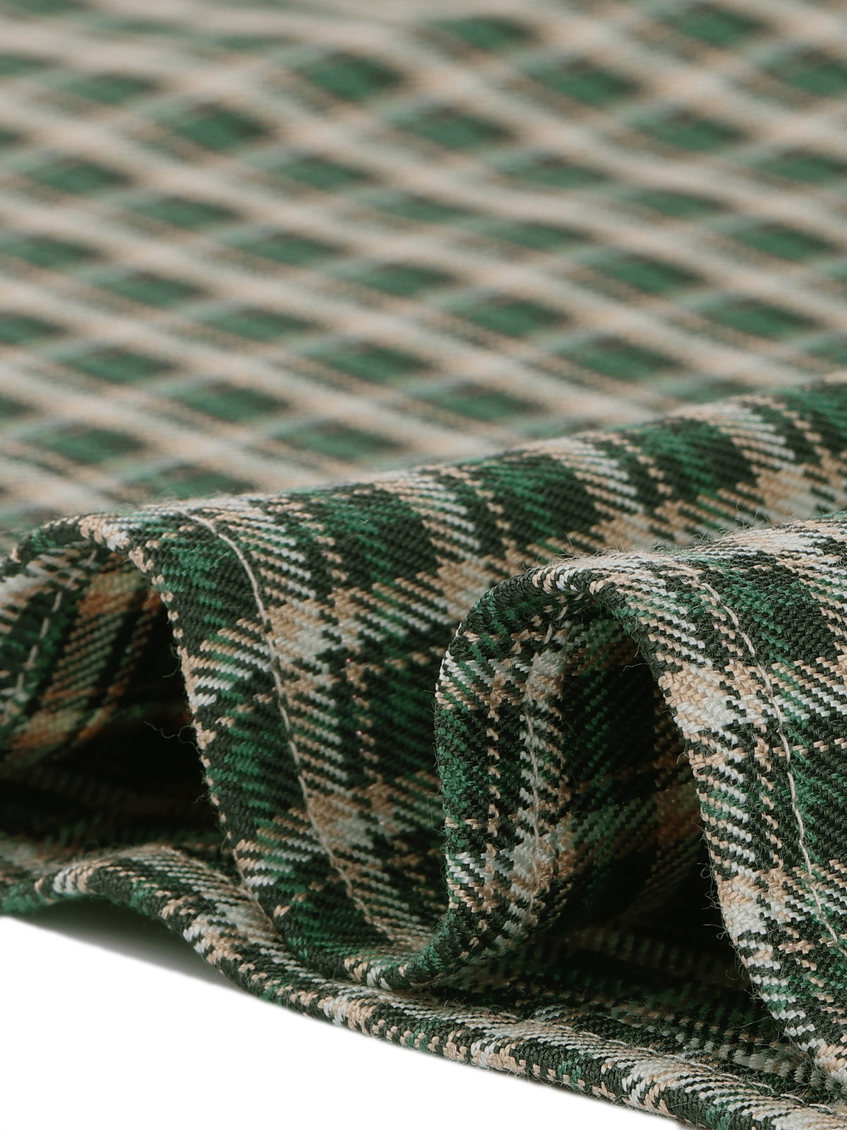 Women's Vintage Plaid Belted A-Line Midi Skirt