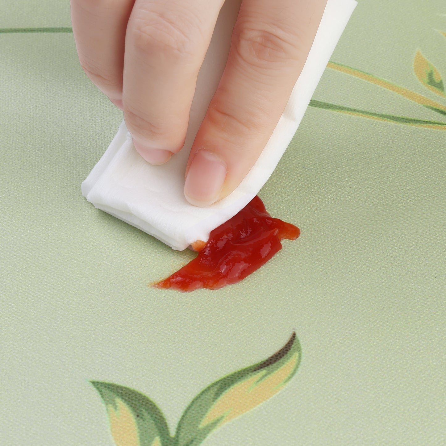 Rectangle Vinyl Tablecloth, Waterproof, Oil Spill Proof, Wrinkle-Resistant Washable Table Cover
