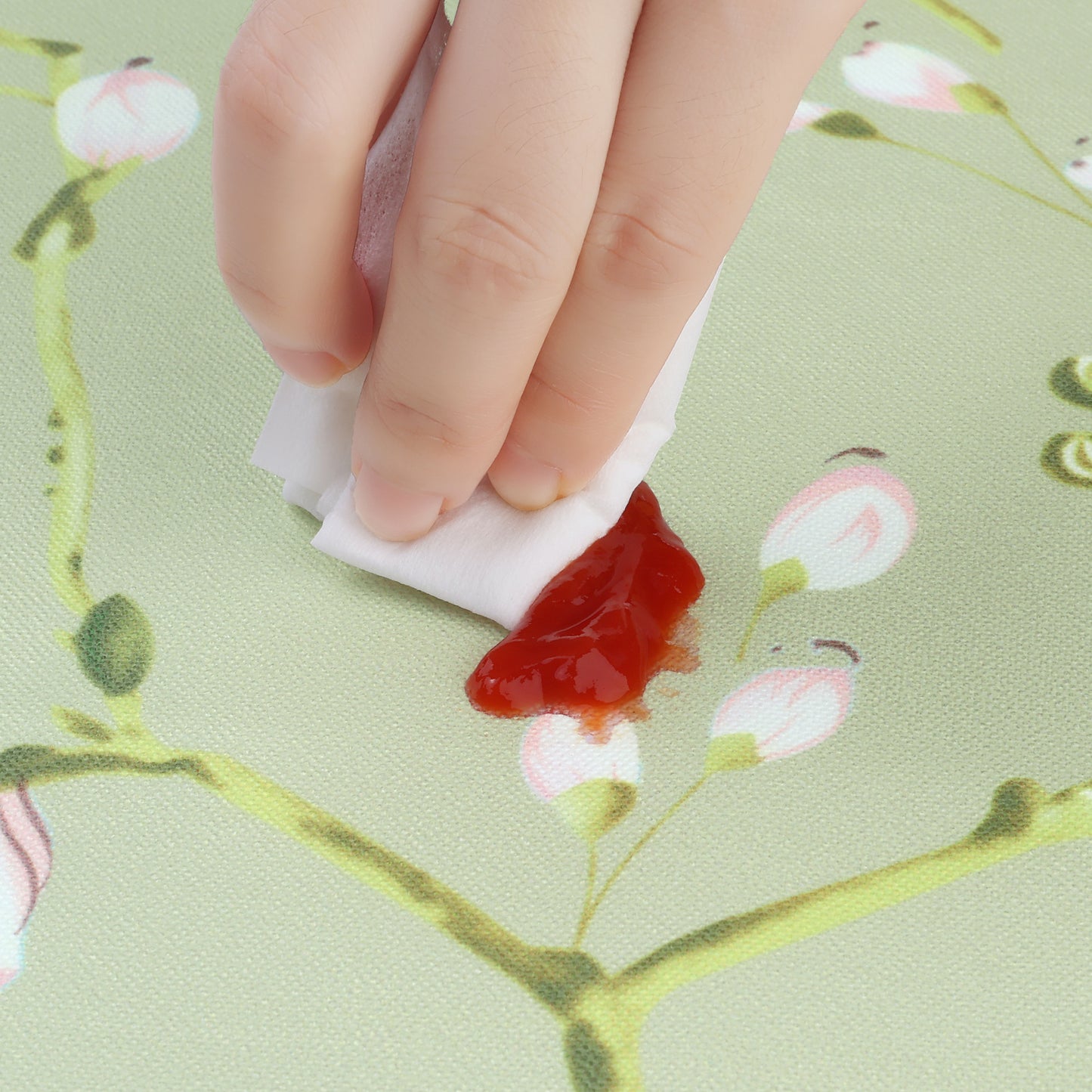Rectangle Vinyl Tablecloth, Waterproof, Oil Spill Proof, Wrinkle-Resistant Washable Table Cover