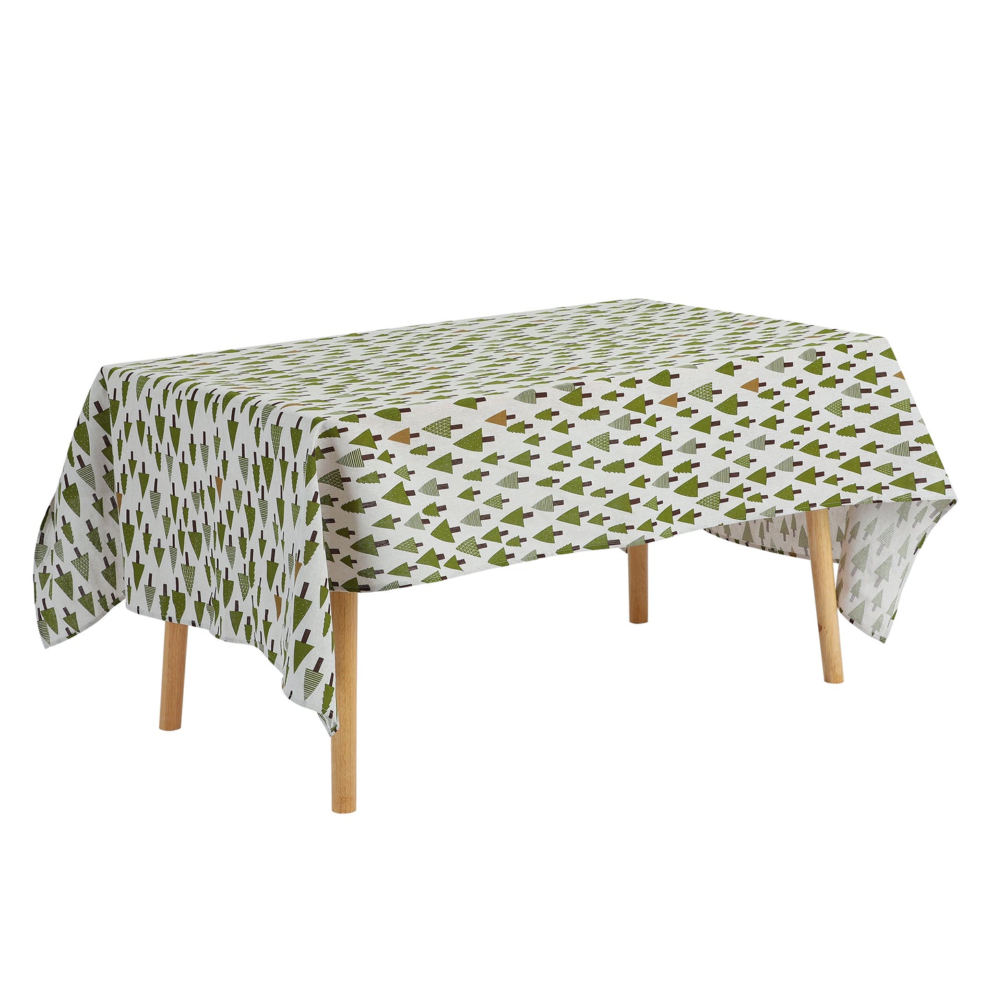 Mantel rectangular de poliéster lavable y resistente a las arrugas.