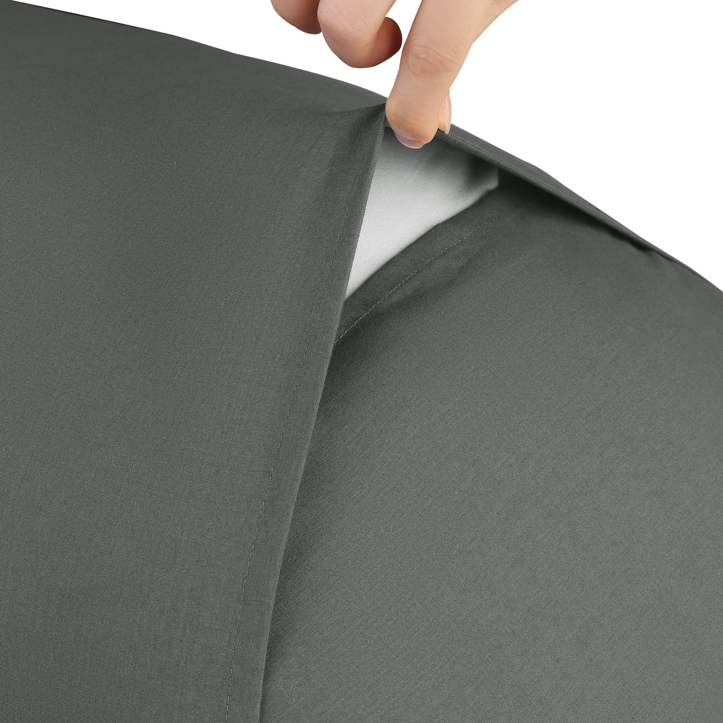 Polyester Pillow Cases Set of 2 with Envelope Closure, Room Decor Hair Care Pillow Shams