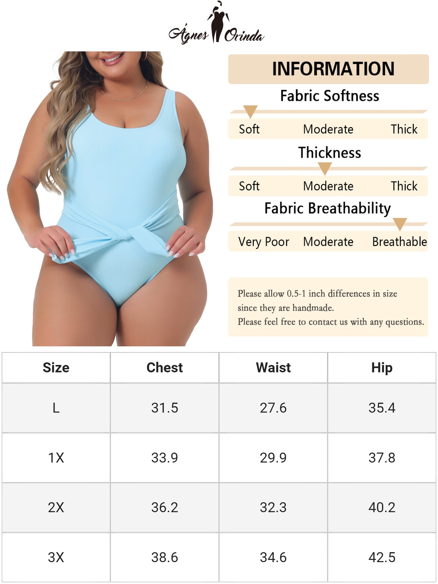 Trajes de baño de bikini de talla grande para mujer, trajes de baño favorecedores de cintura alta.