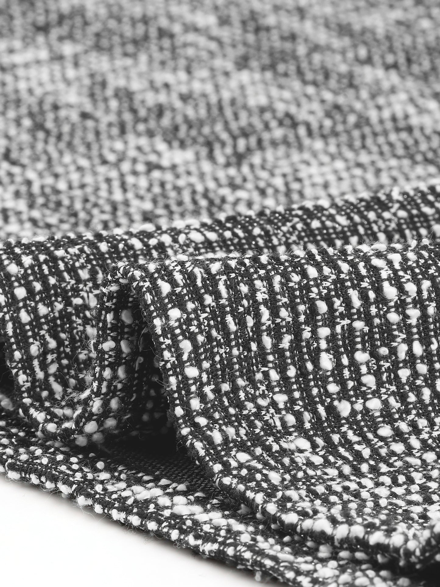 Women Plus Size Skirt Tweed High Waisted Back Stretchy Office Pencil Skirt