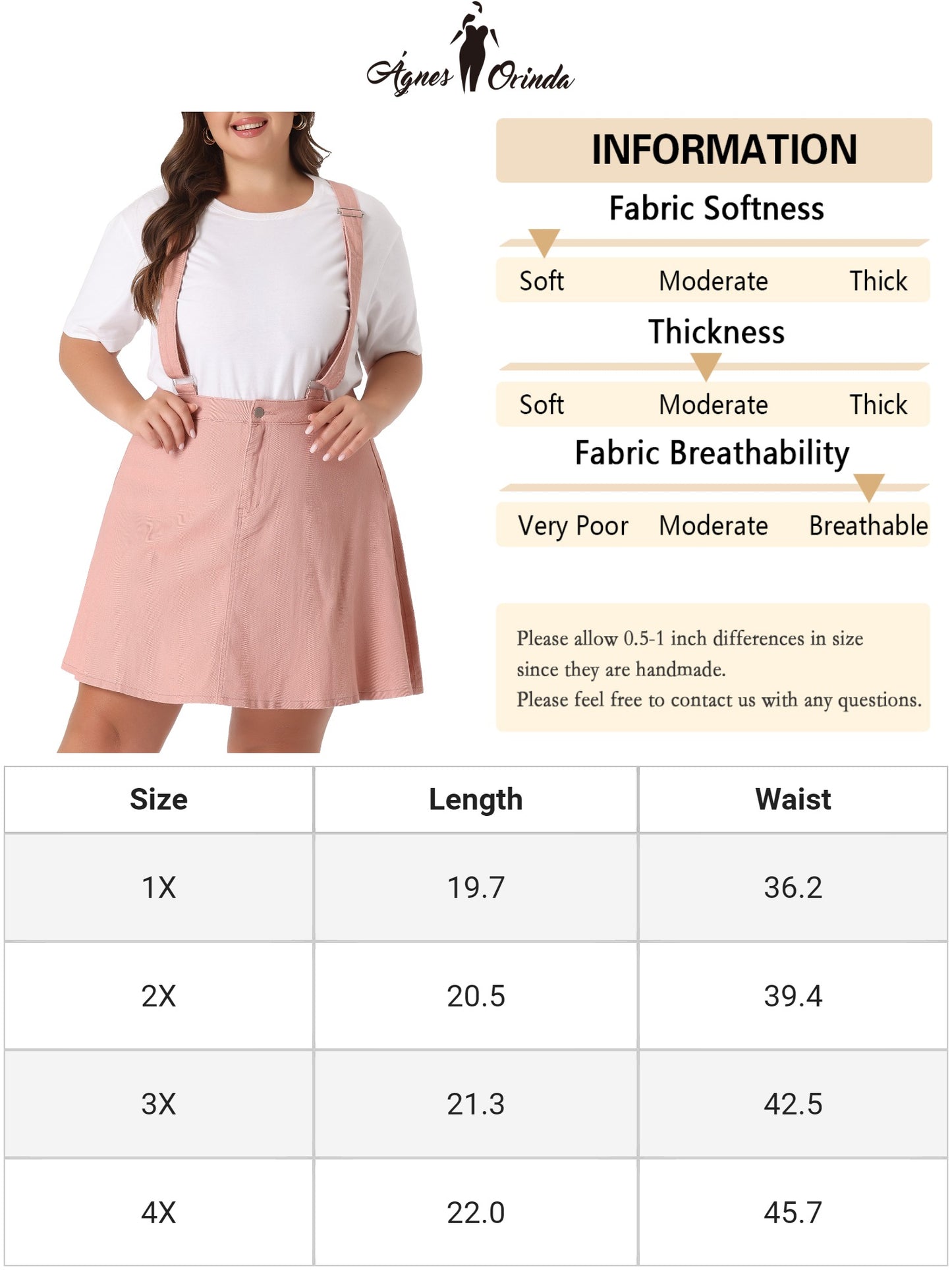 Women Plus Size Suspender Skirt Adjustable Strap Braces Mini Denim Overalls Dress