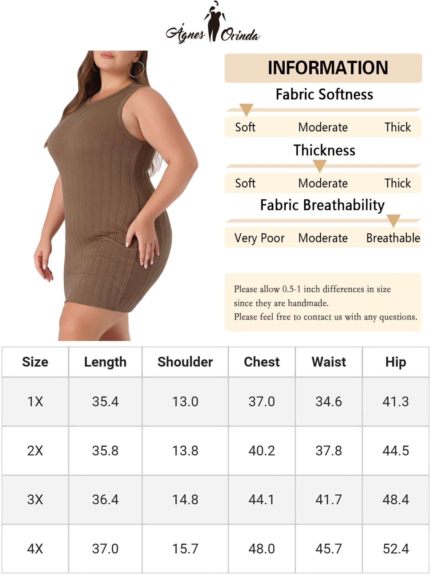 Women Plus Size Sweater Dresses Sleeveless Ribbed Knit Casual Bodycon Pencil Mini Tank Dress