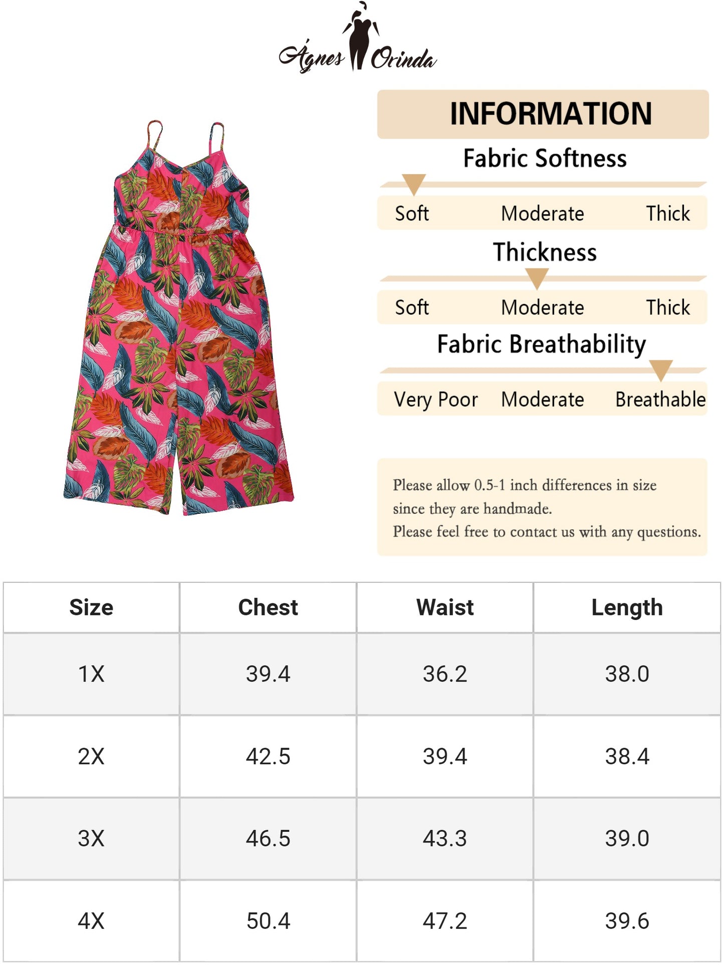 Women Plus Size Jumpsuits Sleeveless Adjustable Spaghetti Strap Stretchy Long Pant Romper Jumpsuit