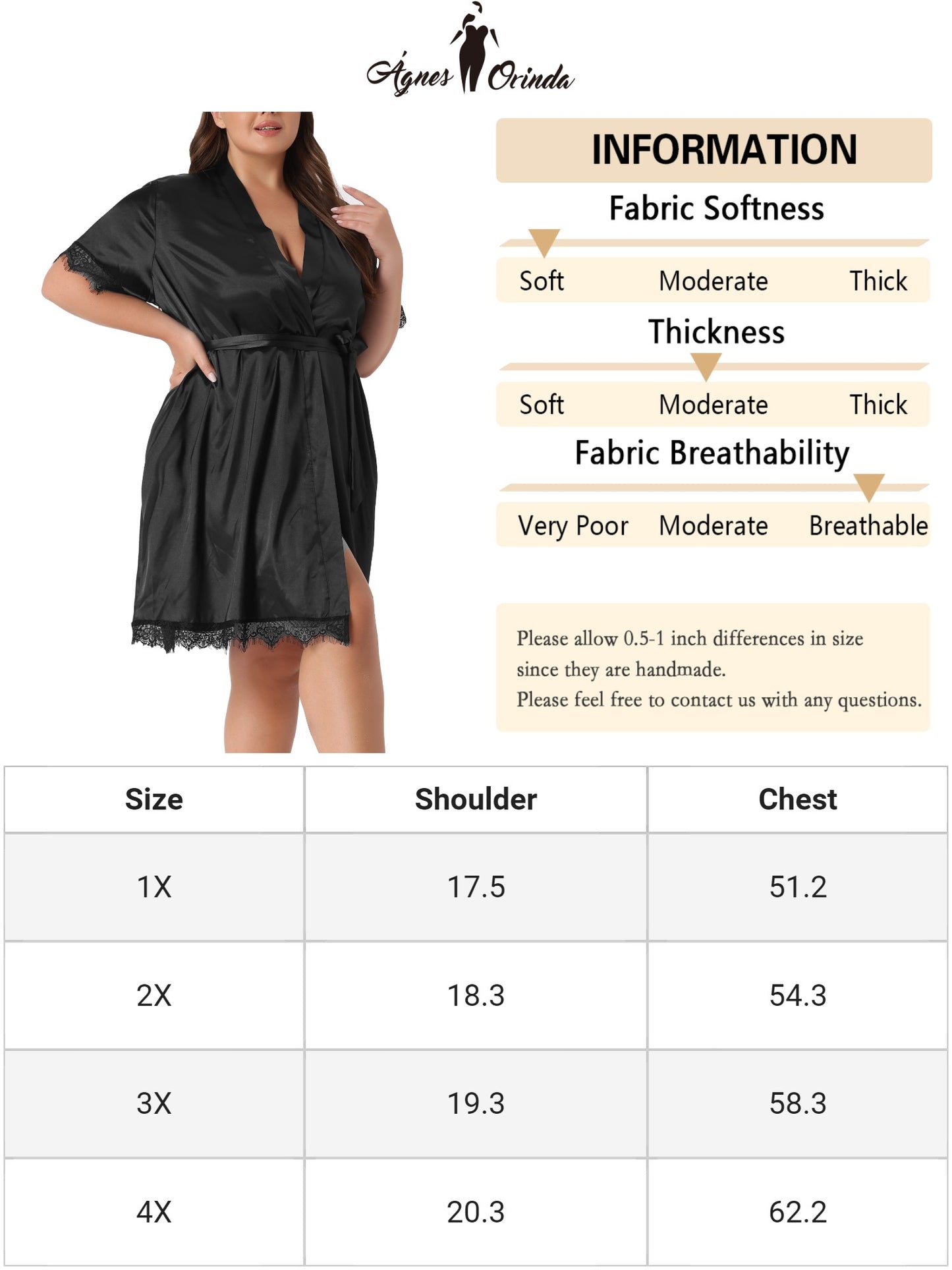 Women Plus Size Satin Robes Short Silky Bathrobes Bridesmaid Party Dressing Gown Sleepwear