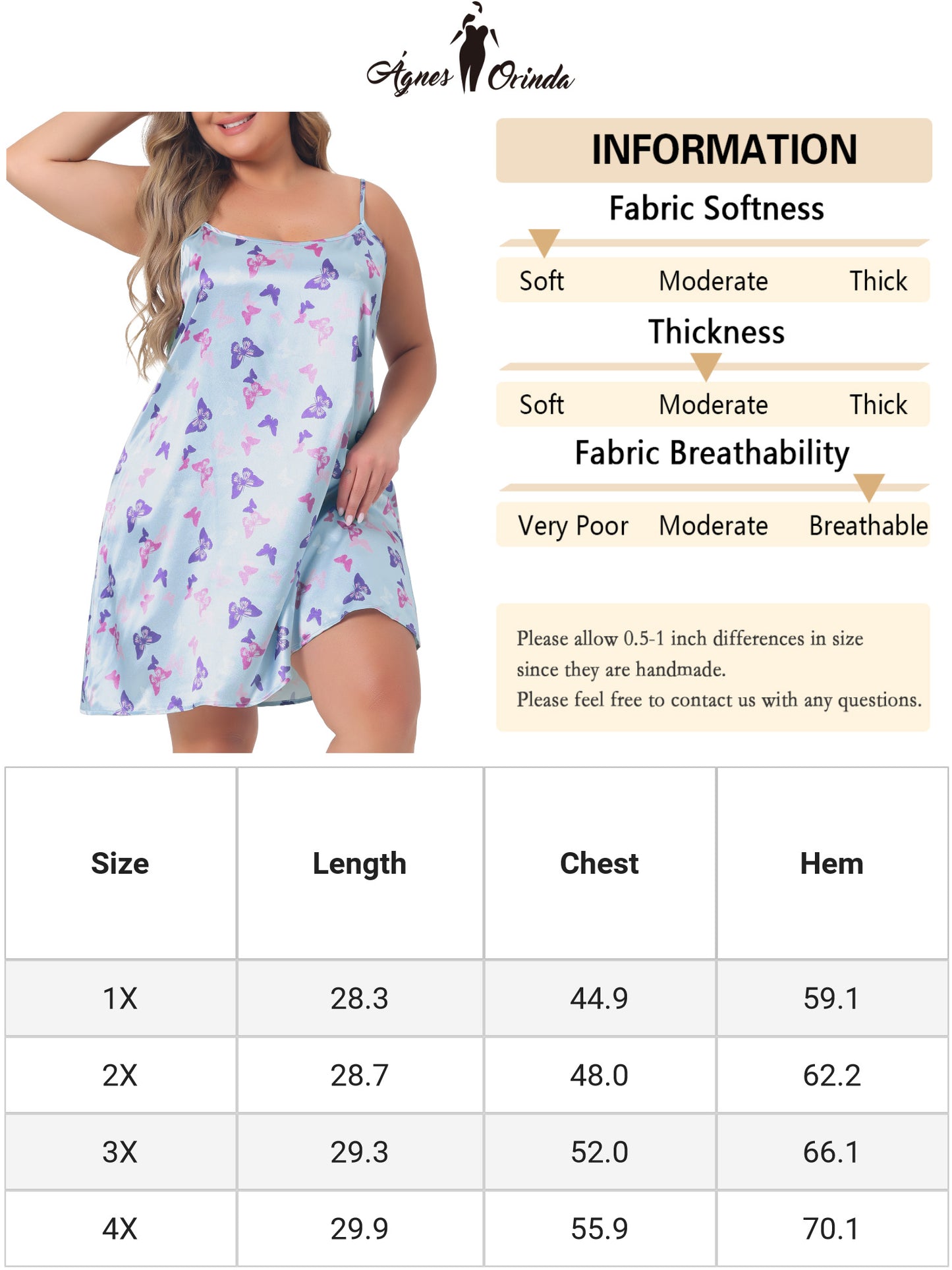 Women Plus Size Nightgown Camisole Sleeveles Heart Print Lingerie Dress Sleepwear