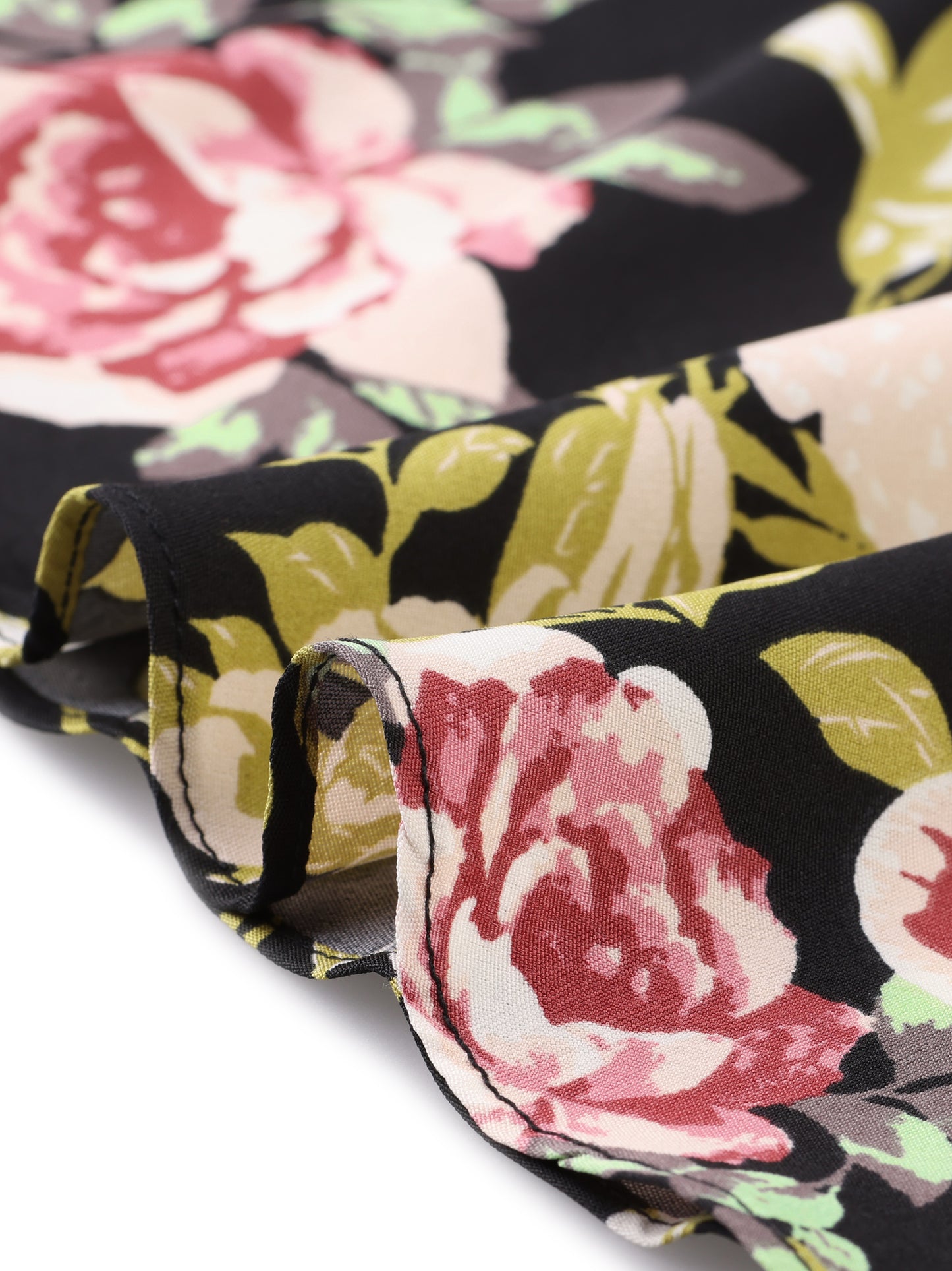 Falda midi cruzada con estampado floral bohemio de playa tropical para mujer