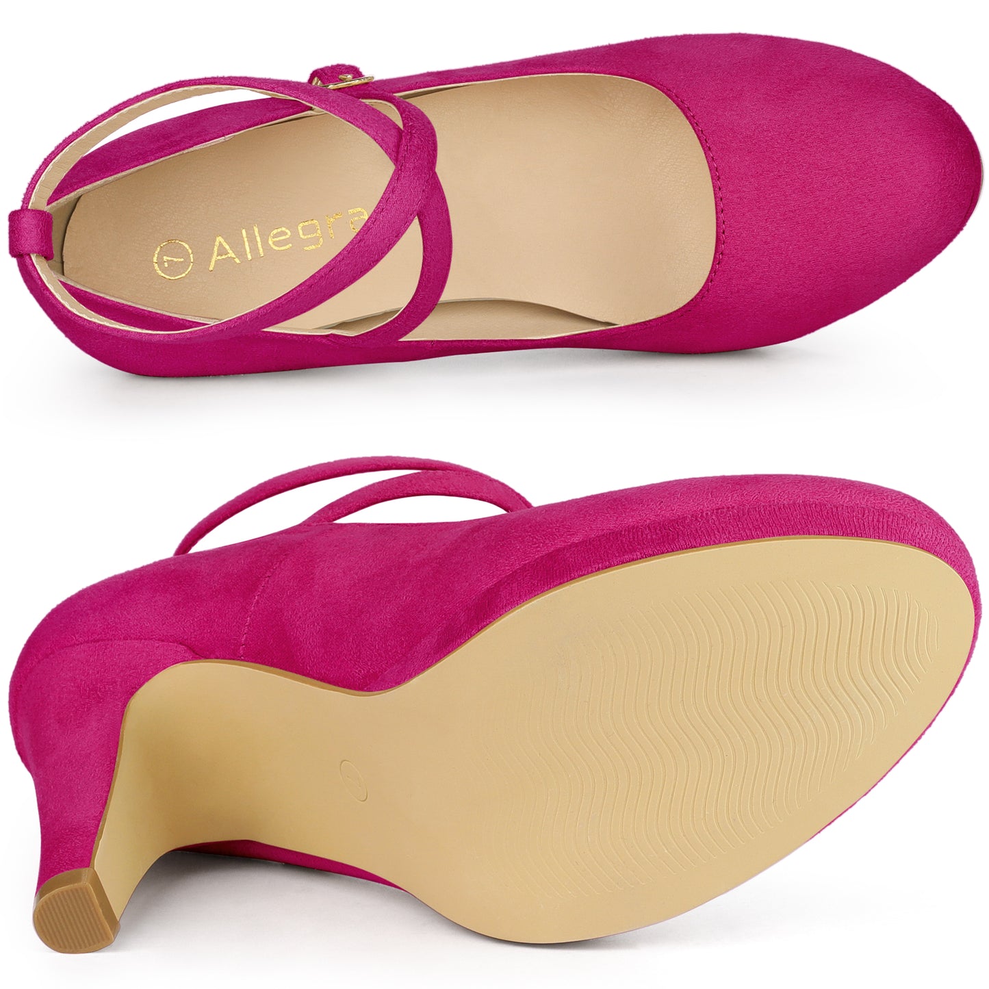 Zapatos Mary Jane con plataforma y tiras cruzadas para mujer