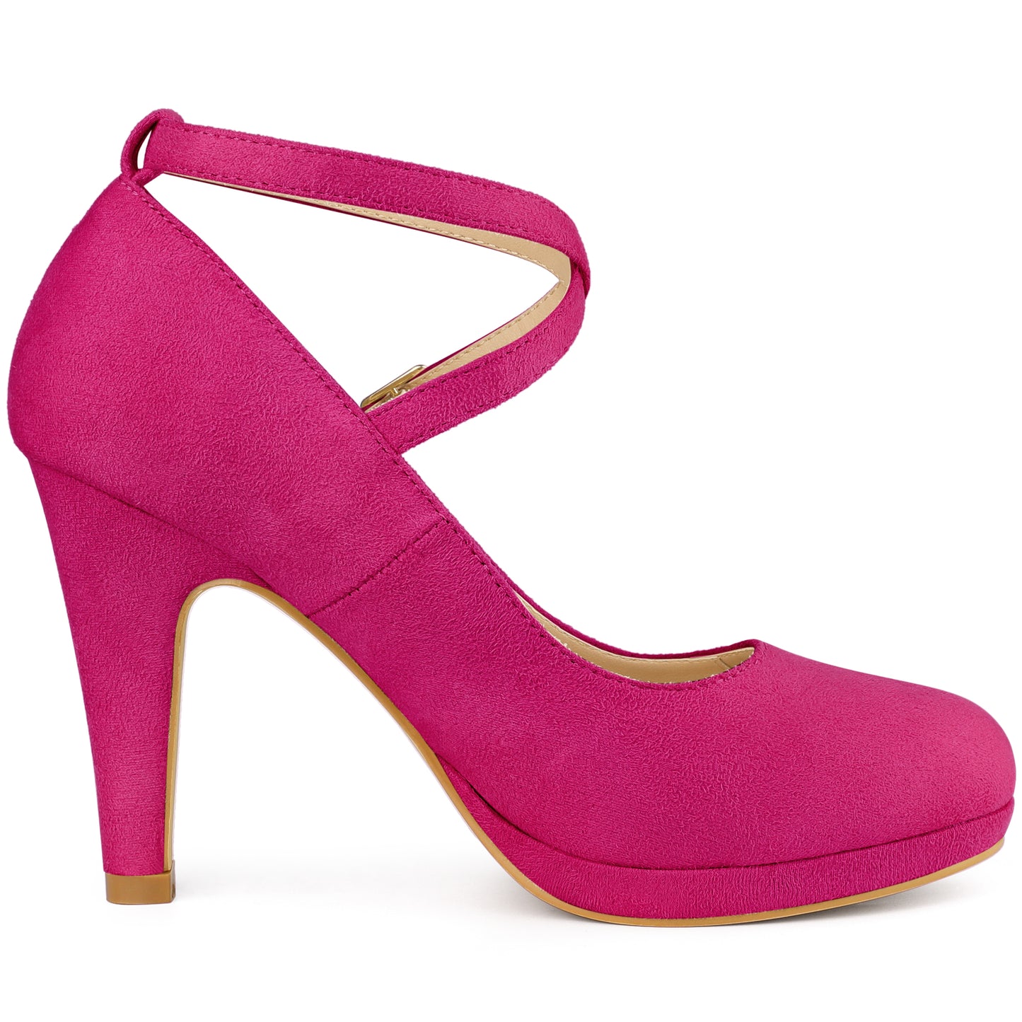 Zapatos Mary Jane con plataforma y tiras cruzadas para mujer