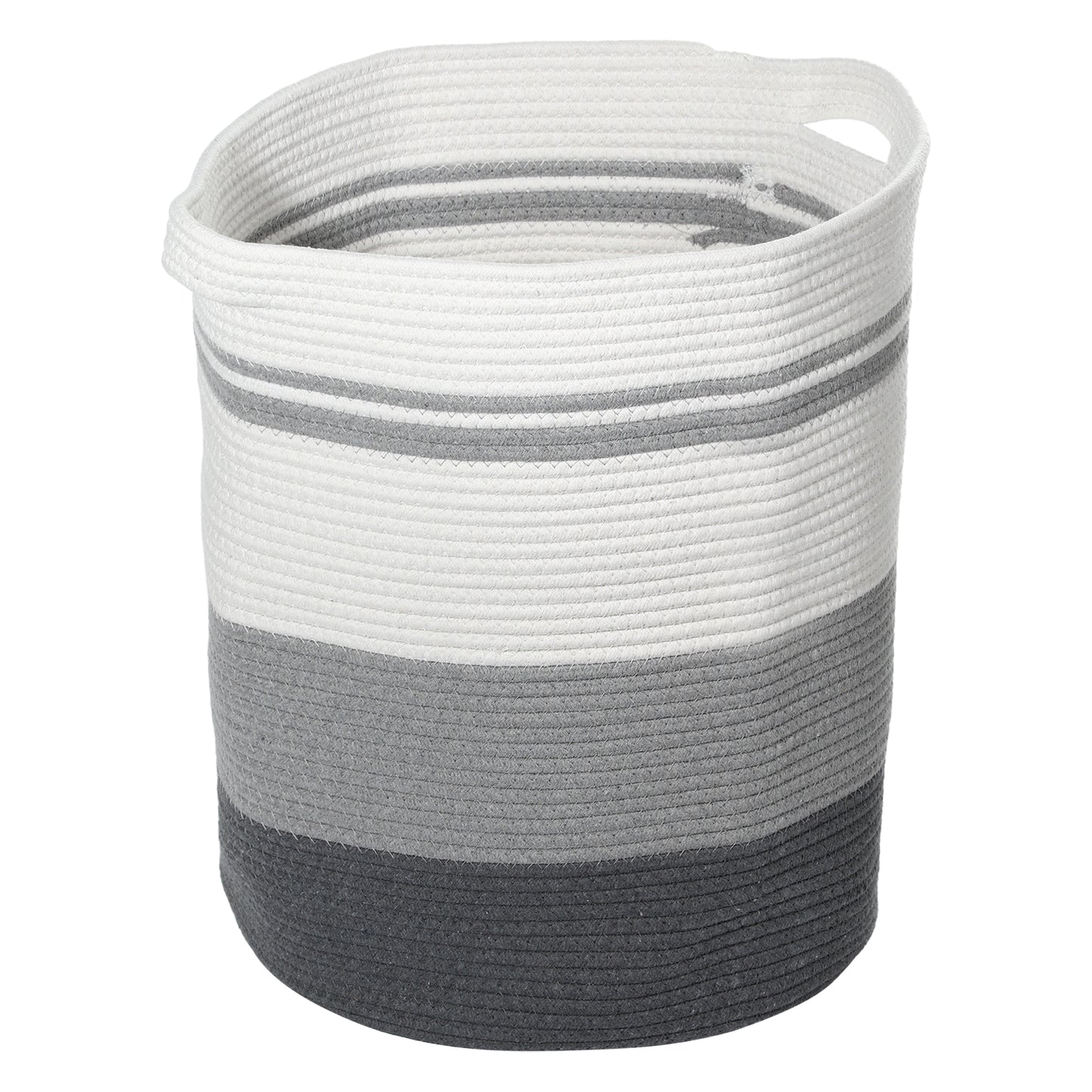 Laundry Basket Hamper, 16"x18" Tall Woven Bohemia Laundry Basket, 78L Gray