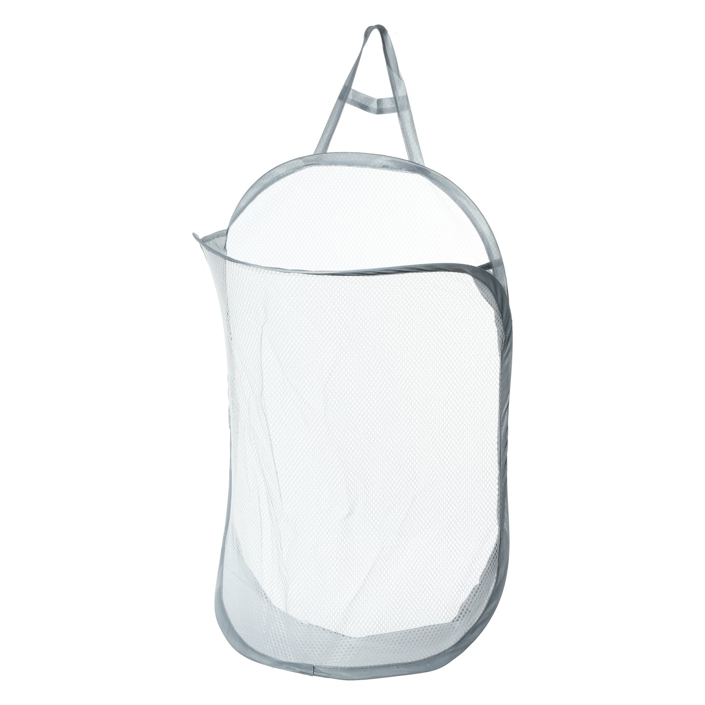 Wall-mounted Folding Laundry Basket for Bathroom 15.75"x7.87"x23.62" 48L Gray