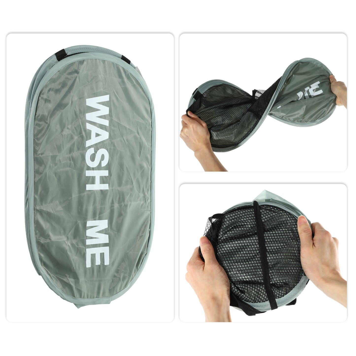 Folding Laundry Basket Durable Folding Laundry Hamper for Bathroom 75L Green