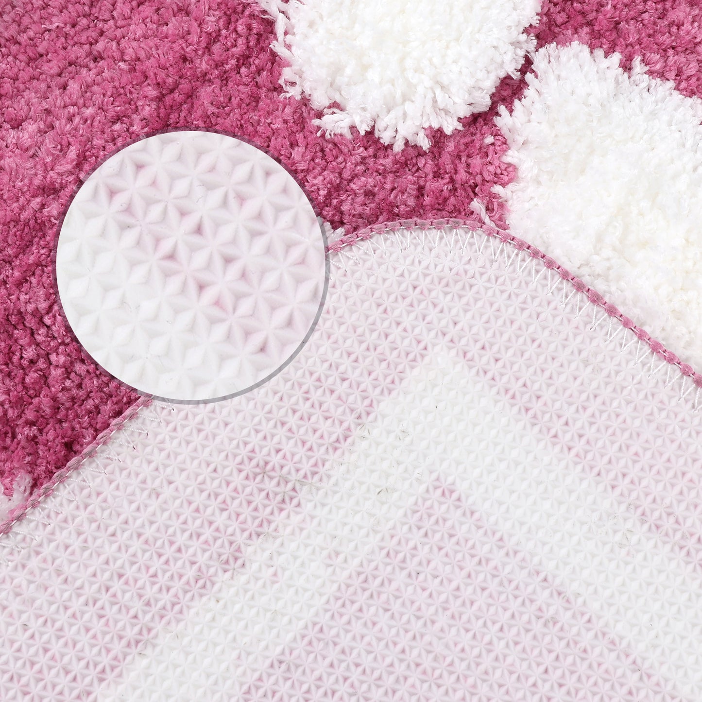 Plush Non-slip Bathroom Letter Rug, Soft Absorbent Bath Mat for Bathroom, Floor, Tub, Shower Room