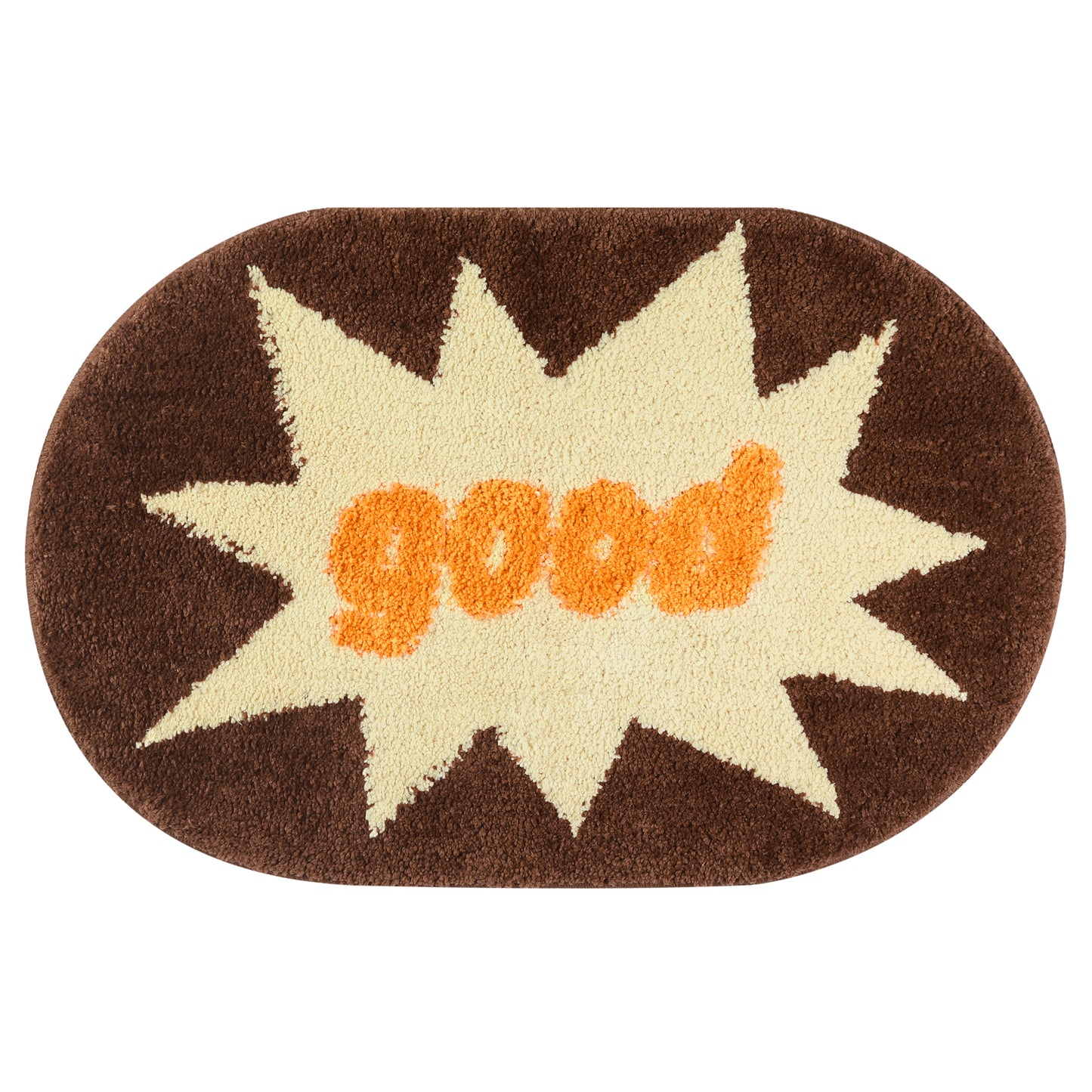 Funny Letter Bath Rug, Non-Slip Absorbent Bathroom Mat Washable for Shower and Spa Floors