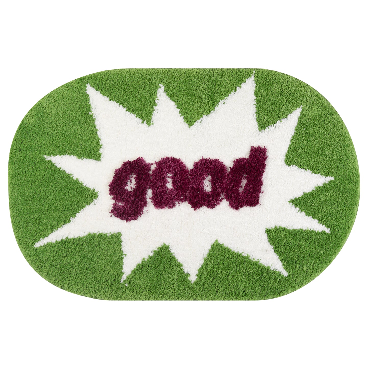 Funny Letter Bath Rug, Non-Slip Absorbent Bathroom Mat Washable for Shower and Spa Floors